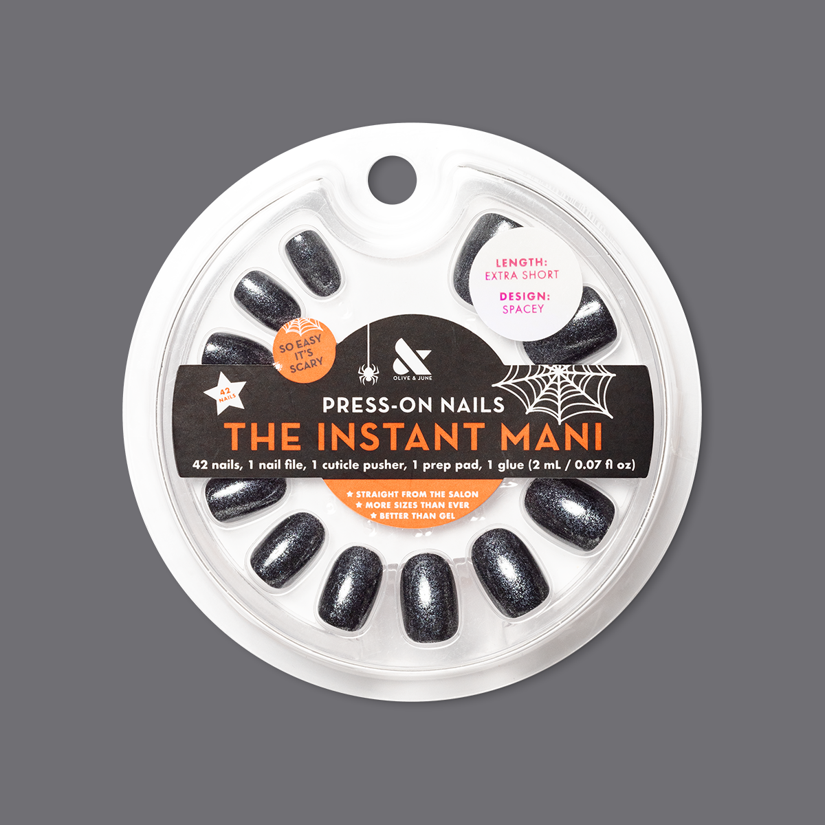 Spacey - Press-On | Extra Short | Round - Part of Set、mySite、solidvoid