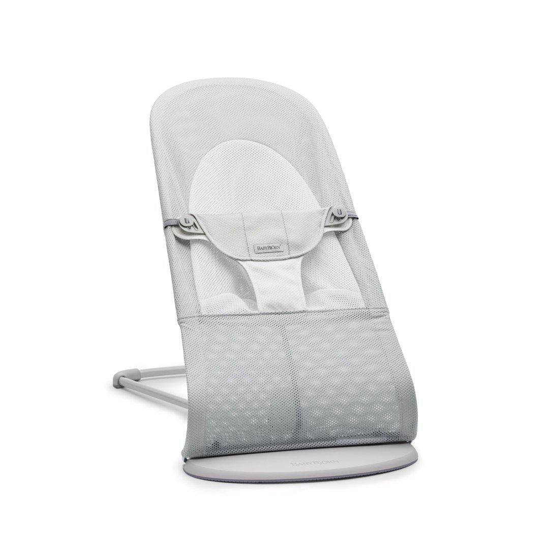  BabyBjorn Balance Soft Mesh Baby Bouncer - Grey Frame - Silver/White、mySite、merchandisen