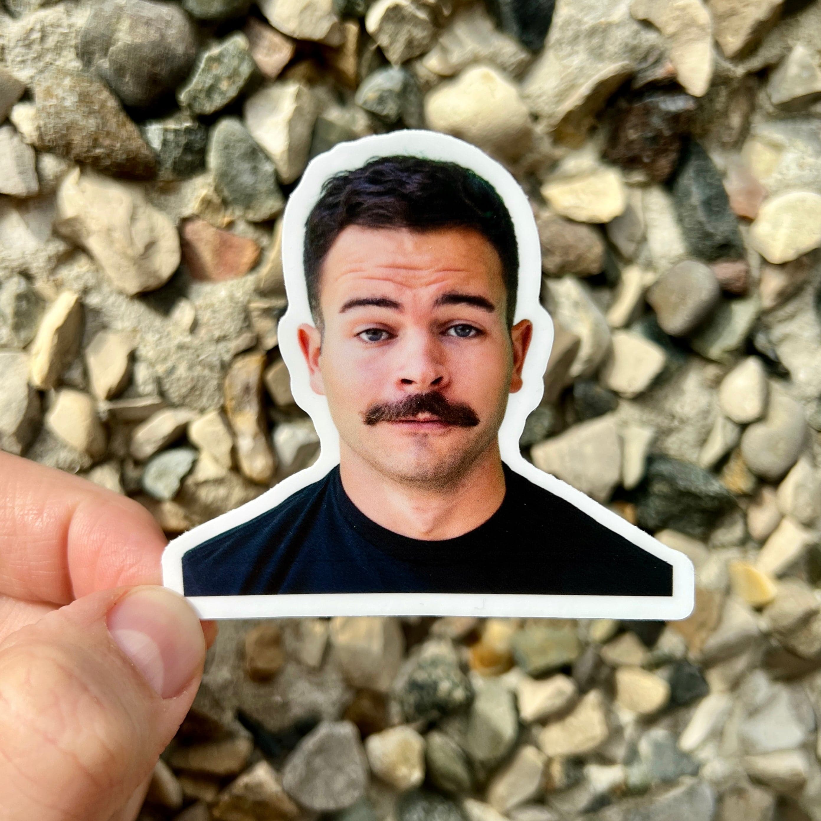  Mustache Headshot Frankie Lapenna Sticker、mySite、ghnorth