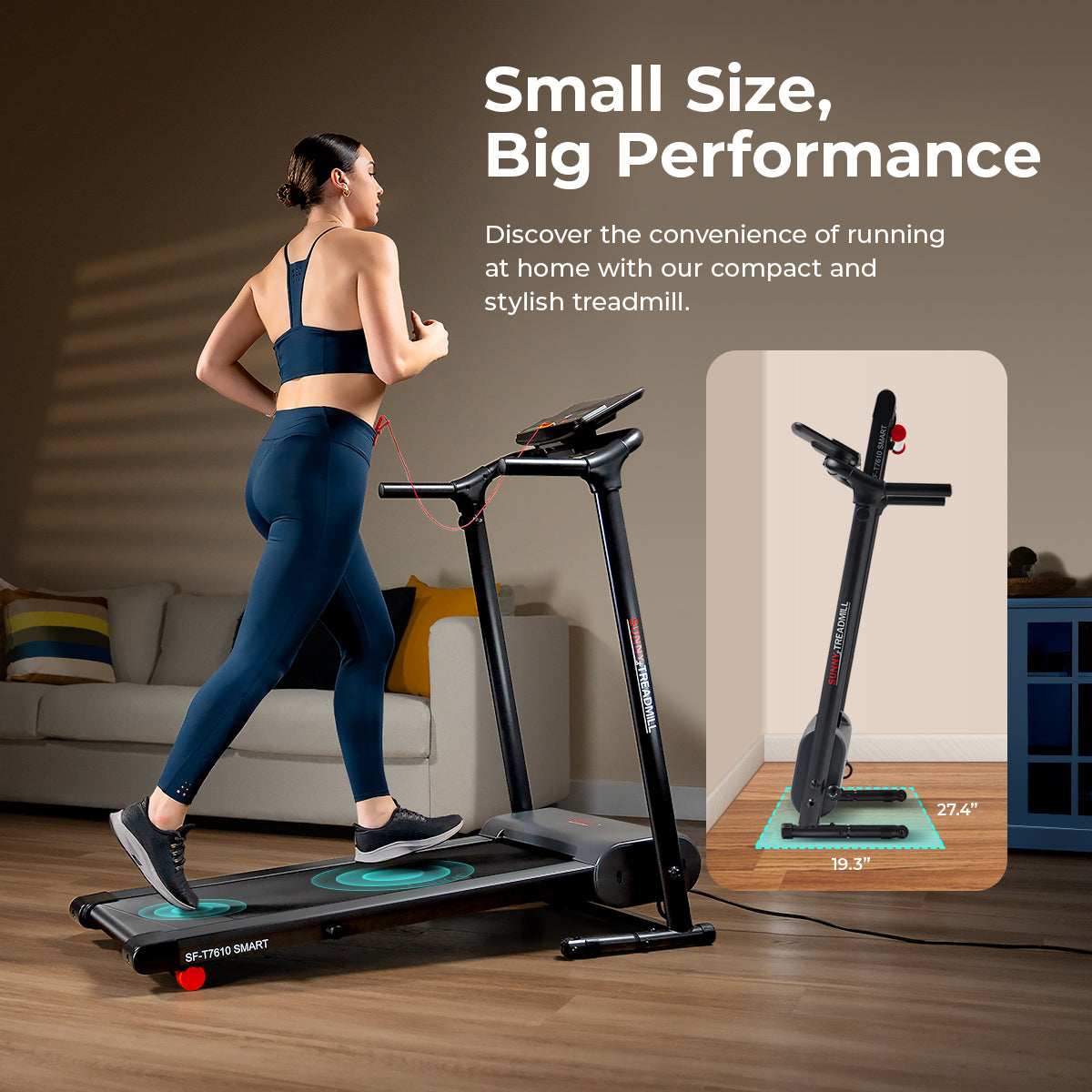  Compact Motorized Smart Treadmill with Easy Assembly & Folding、mySite、ghnorth