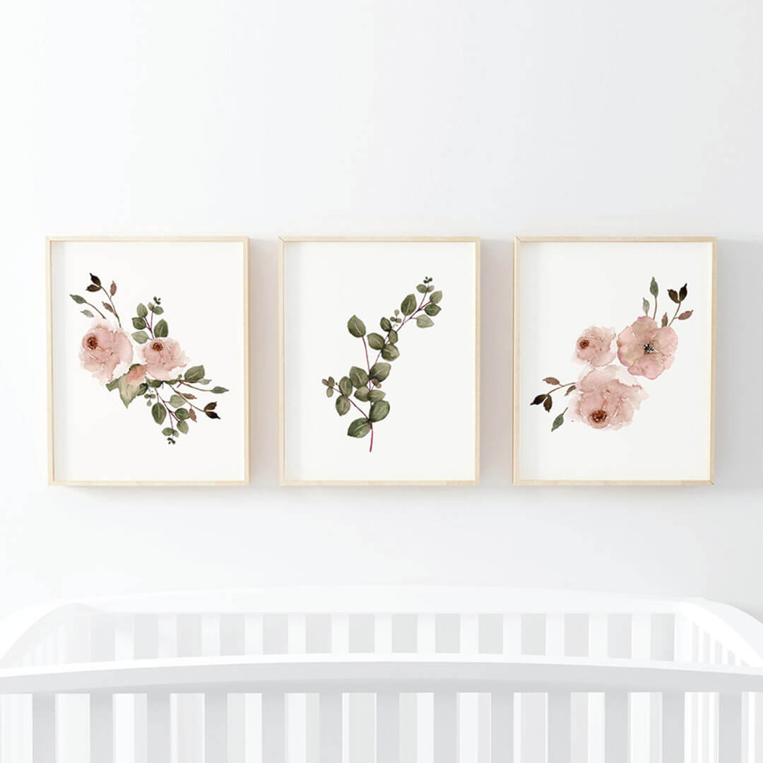  Millie's Dusty Rose Garden Bundled Digital Nursery Wall Art、mySite、layawaytickets