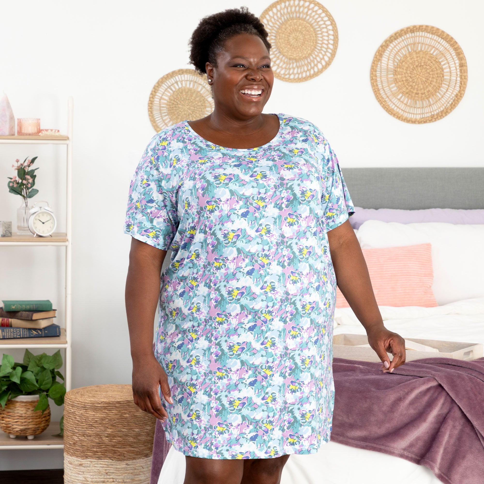 Marble Paw Garden Soft Touch Robe & Nightgown Set、mySite、camillekostekn