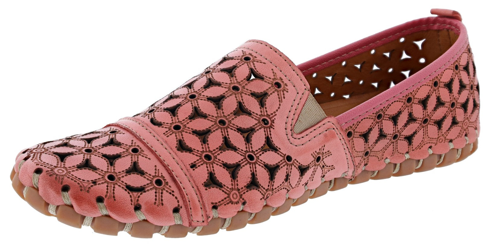 Spring Step Women's Flowerflow Perforated Slip-On Walking Shoes、mySite、dreamappss