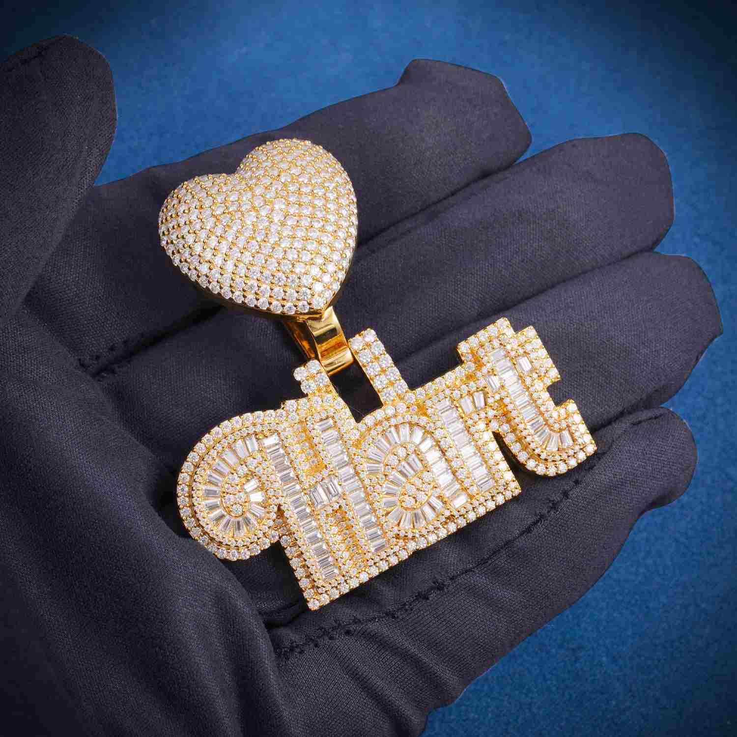 HART Custom Moissanite Pendant 14k Gold、mySite、hinf8tx79