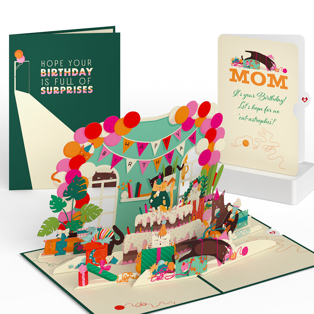 Party Cats Birthday Pop-Up Card and Sentiment Set for Mom、mySite、solidvoid