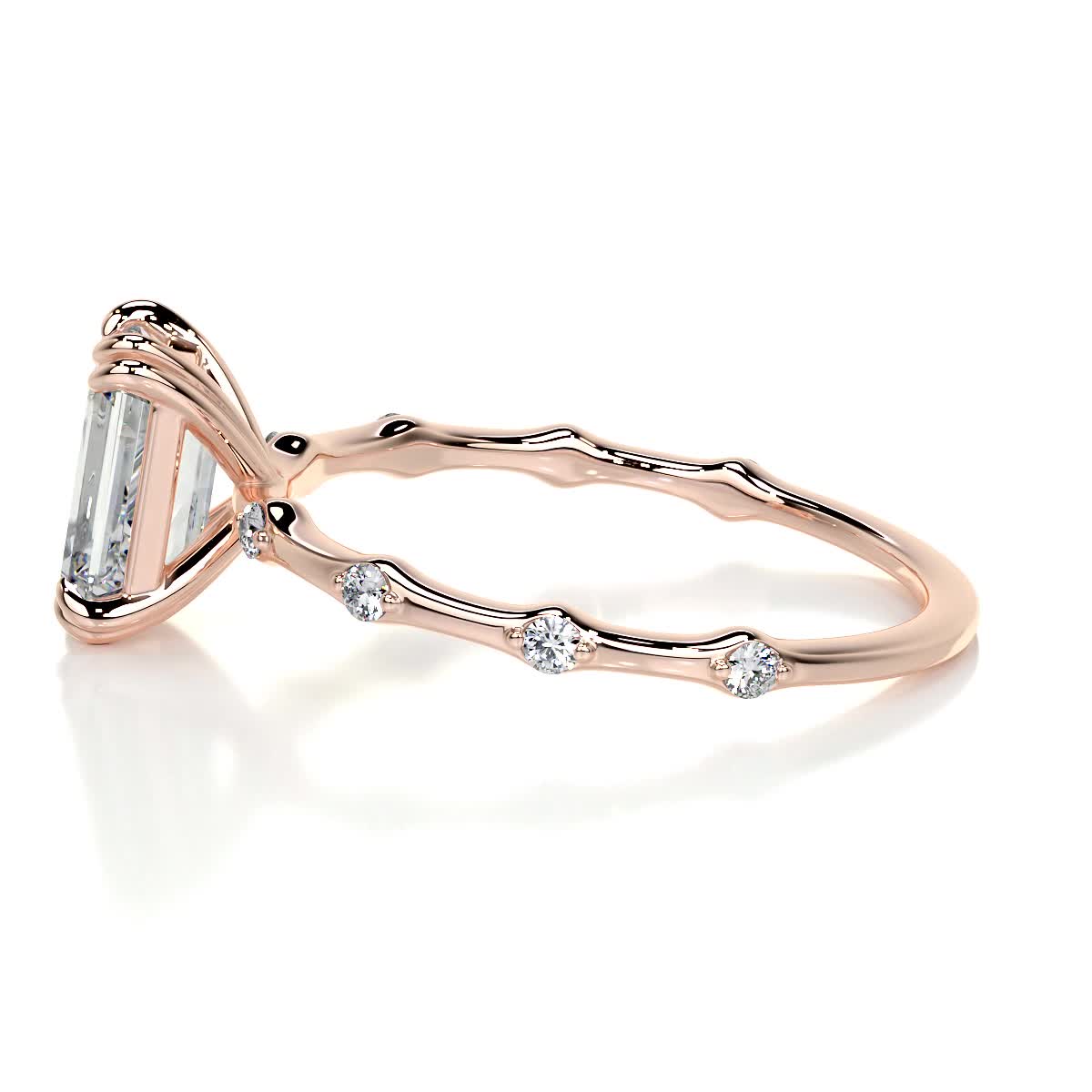 Wilma Lab Grown Diamond Ring -14K Rose Gold、mySite、hinf8tx79