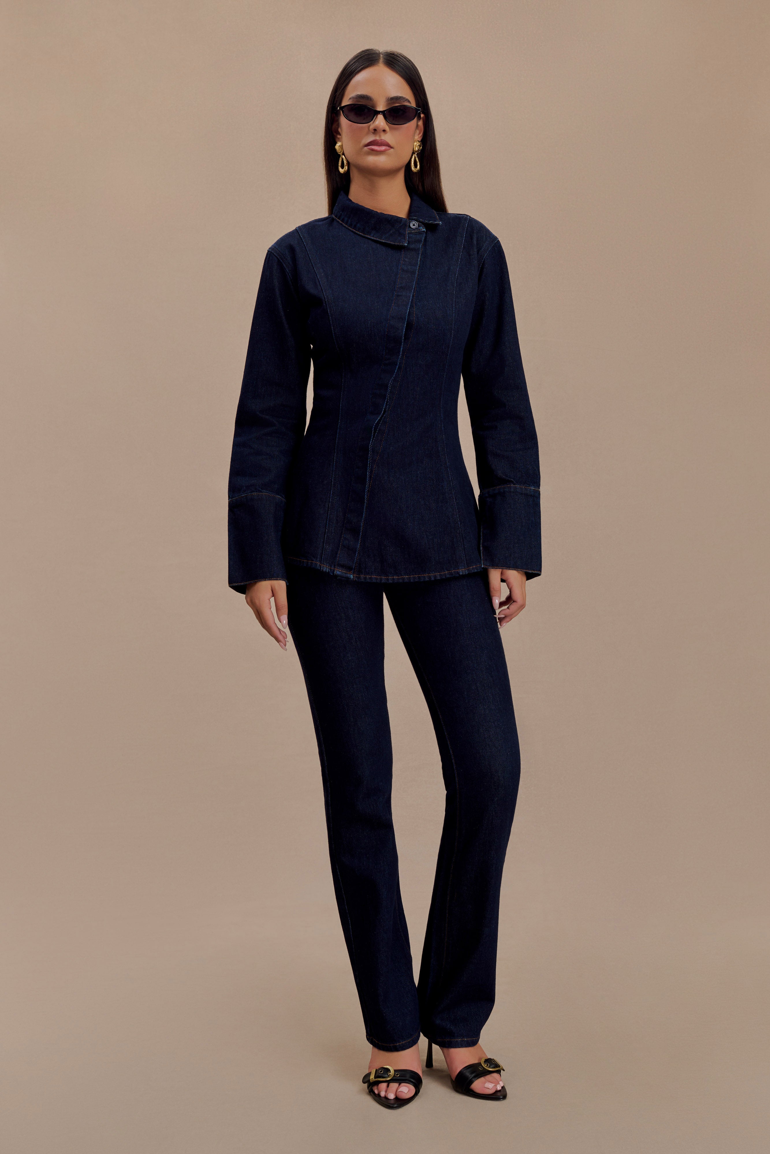 Jericho Straight Leg Jeans - Indigo Blue、mySite、solidvoid