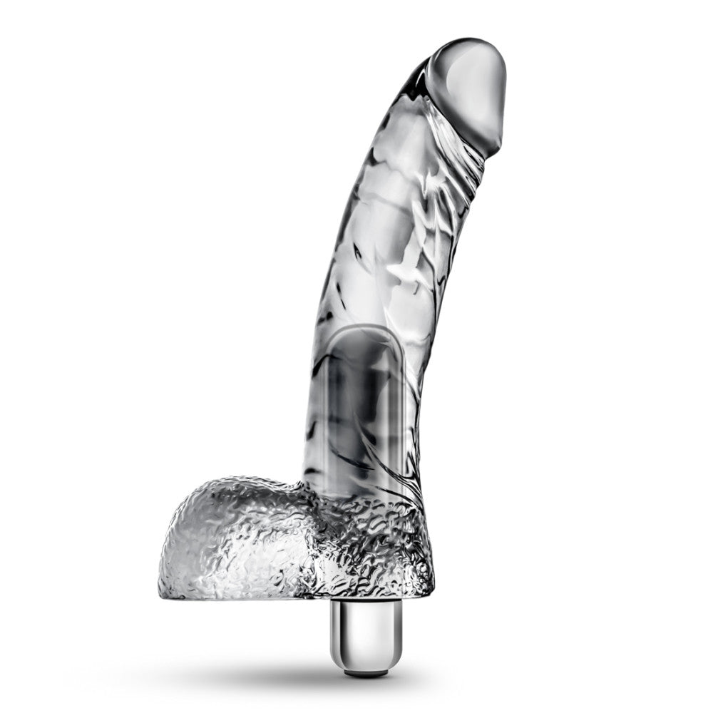 Naturally Yours By Blush® | Vibrating Ding Dong Clear 6.5-Inch Vibrator、mySite、bottomscart