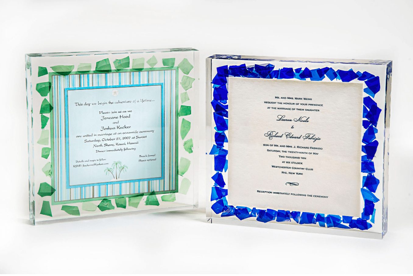 Lucite Wedding Glass Invitation、mySite、topwebapps