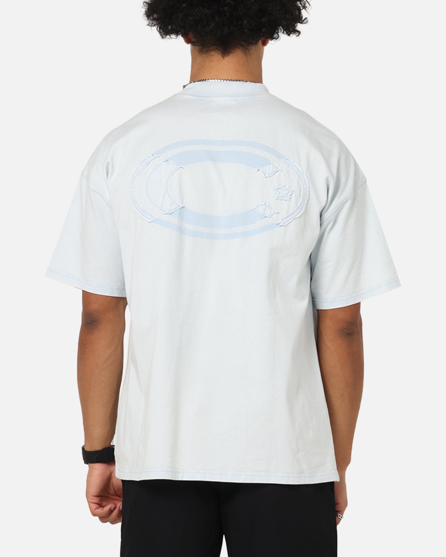 Carre Con Star Oversized T-Shirt Baby Blue、mySite、zt4zffjzw