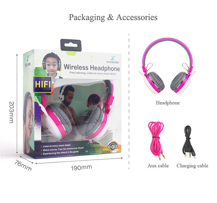 Animal Bluetooth Headphones 3D So CUTE! Pig, Cat, Rabbit Wireless Music or Gaming Headset Gaming for Mobile Phone MP3 PC*、mySite、g9winljtr