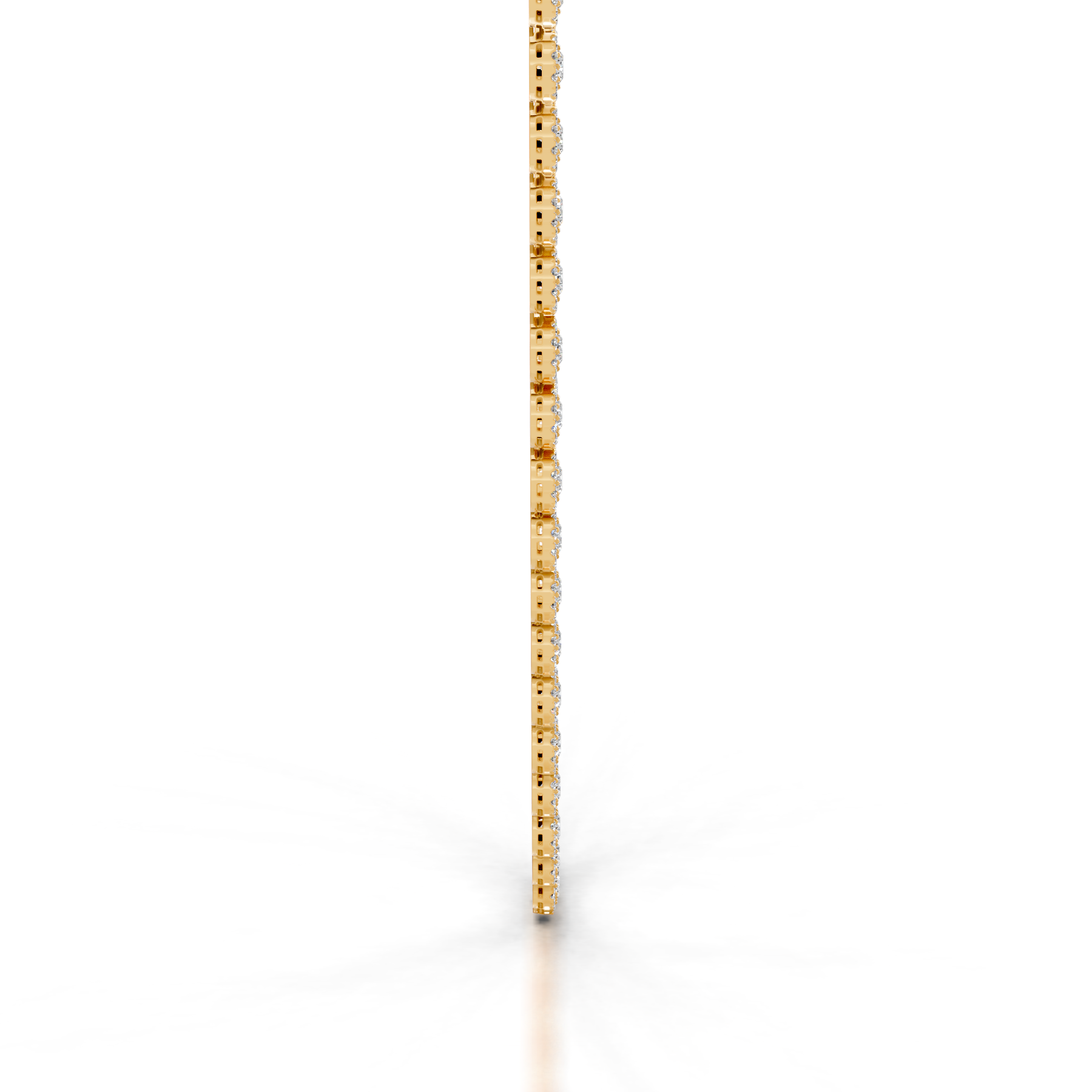 Gaynelle Diamond Tennis Collier (10 Carat) -18K Yellow Gold、mySite、hinf8tx79