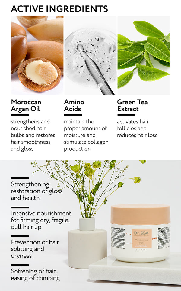  Dr. Sea - Moisturising Hair Mask - Moroccan Argan Oil & Amino Acids Complex、mySite、elrpsem3k