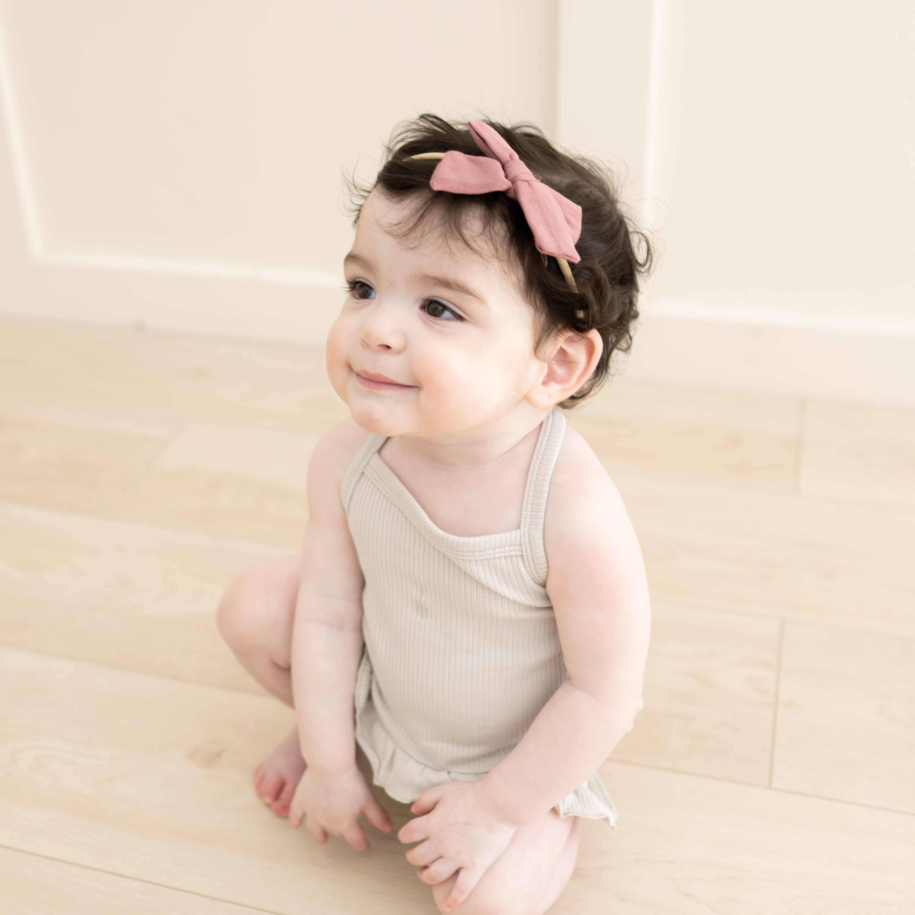  Bamboo Muslin Medium Bow in Dusty Rose、mySite、layawaytickets