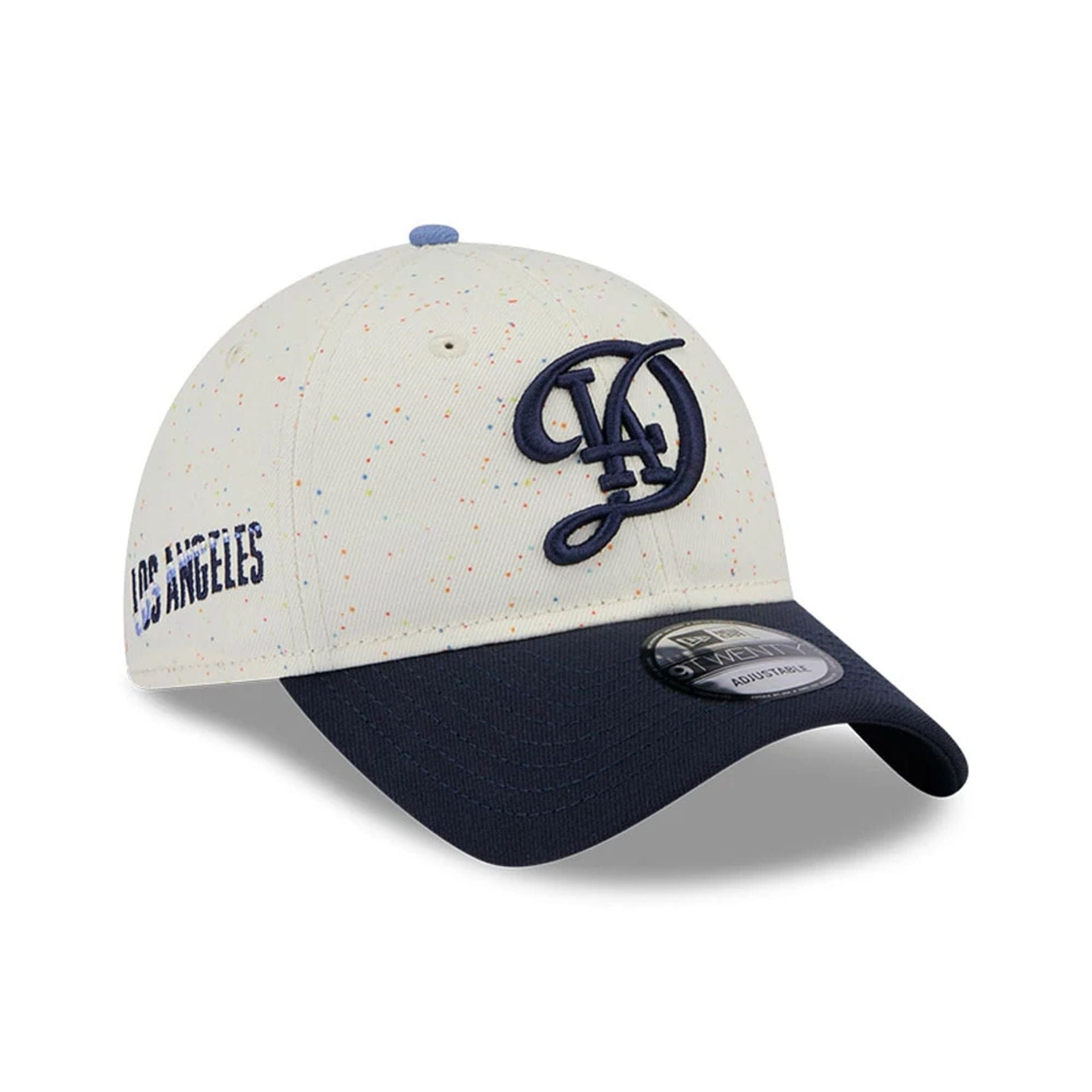 LA Dodgers MLB City Connect 2025 Cream 9TWENTY Adjustable Cap、mySite、vikingsvslions