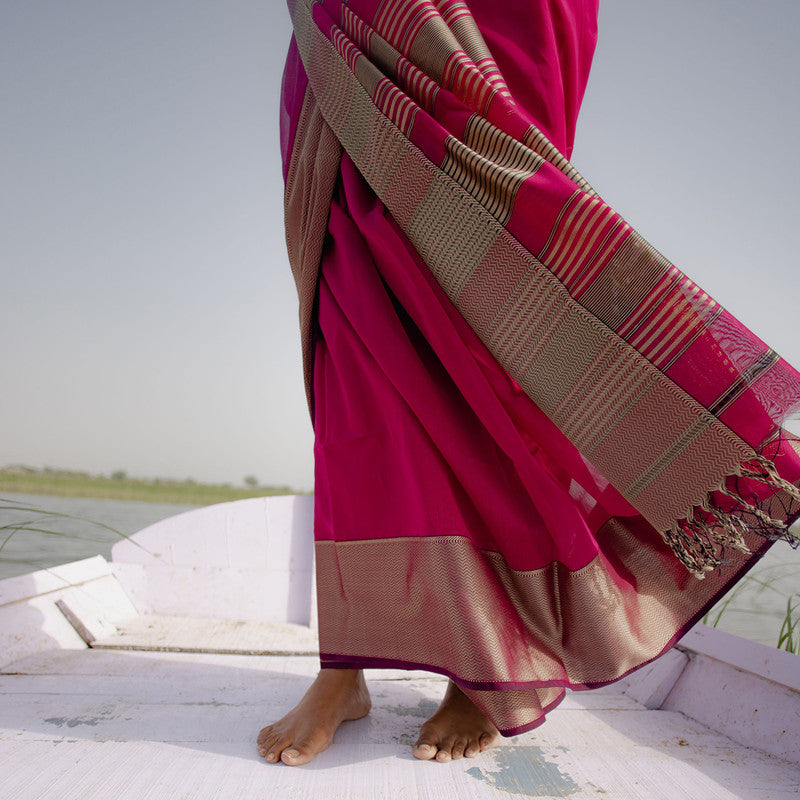 Festive Wear for Women | Maheshwari Silk Cotton Saree | Pink、mySite、camillekostekn