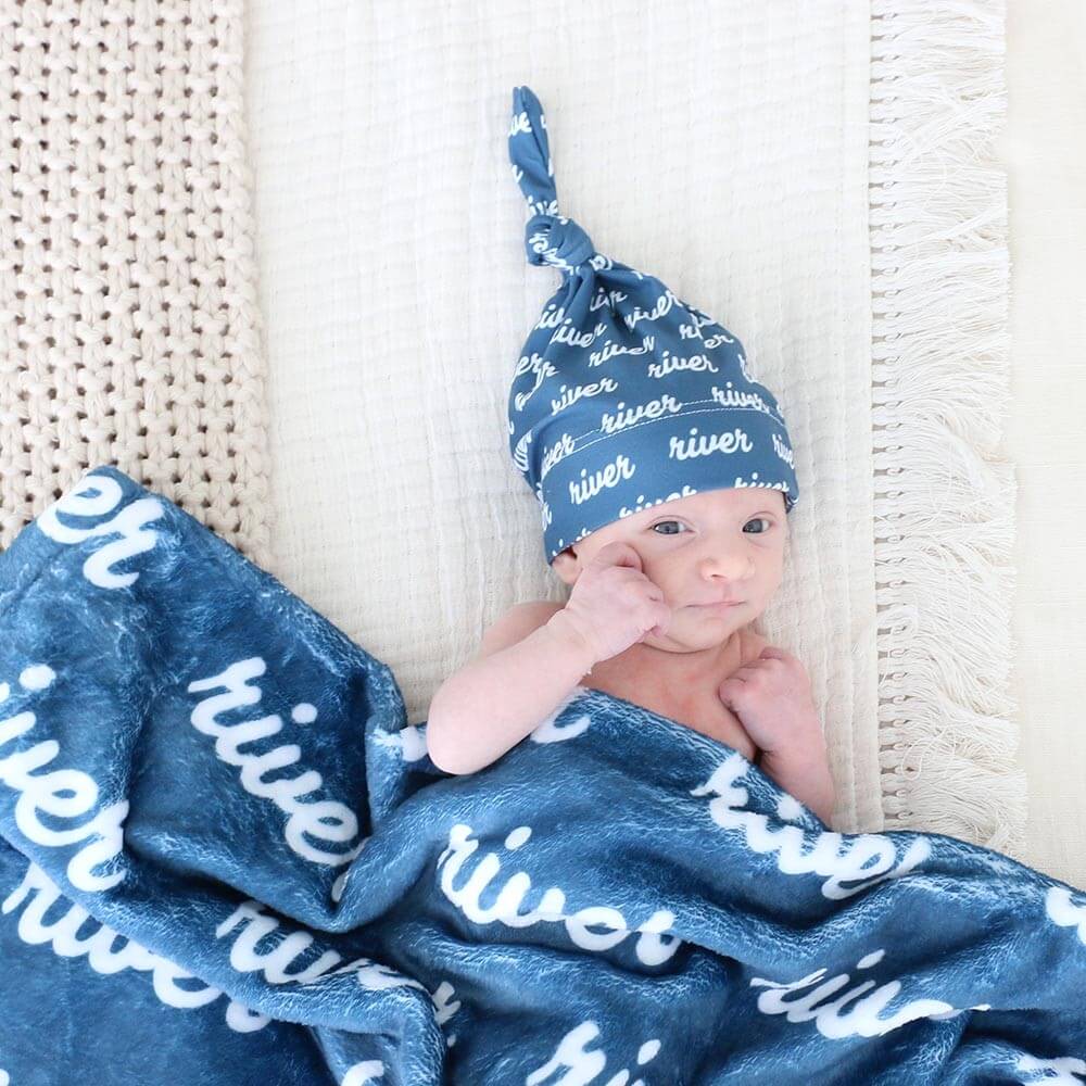  Baby Blues Personalized Knotted Hat、mySite、layawaytickets