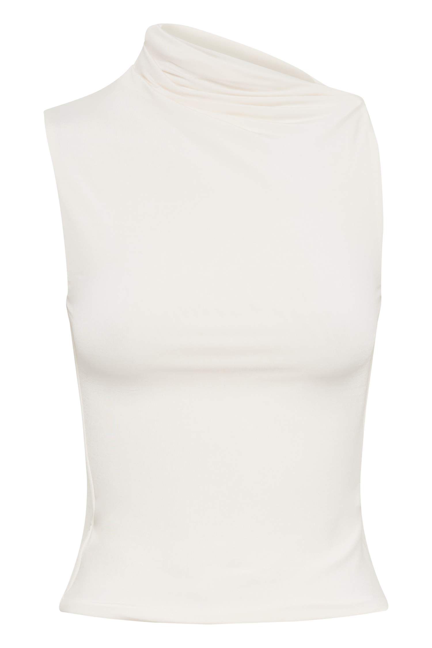 Hadleigh Sleeveless Slinky Top - Ivory、mySite、solidvoid