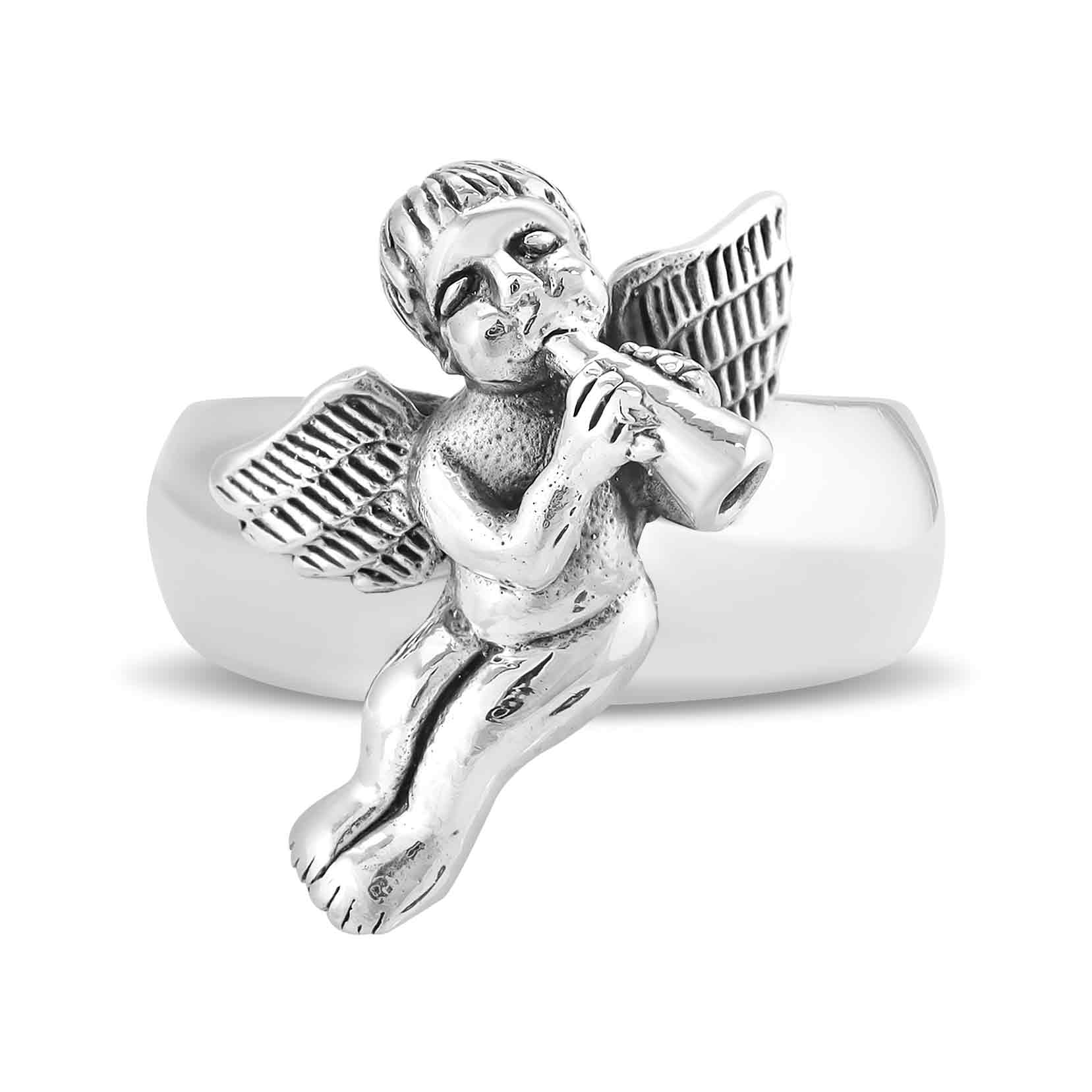Sterling Silver Cherub Design Ring / SSR0135、mySite、dreamappss