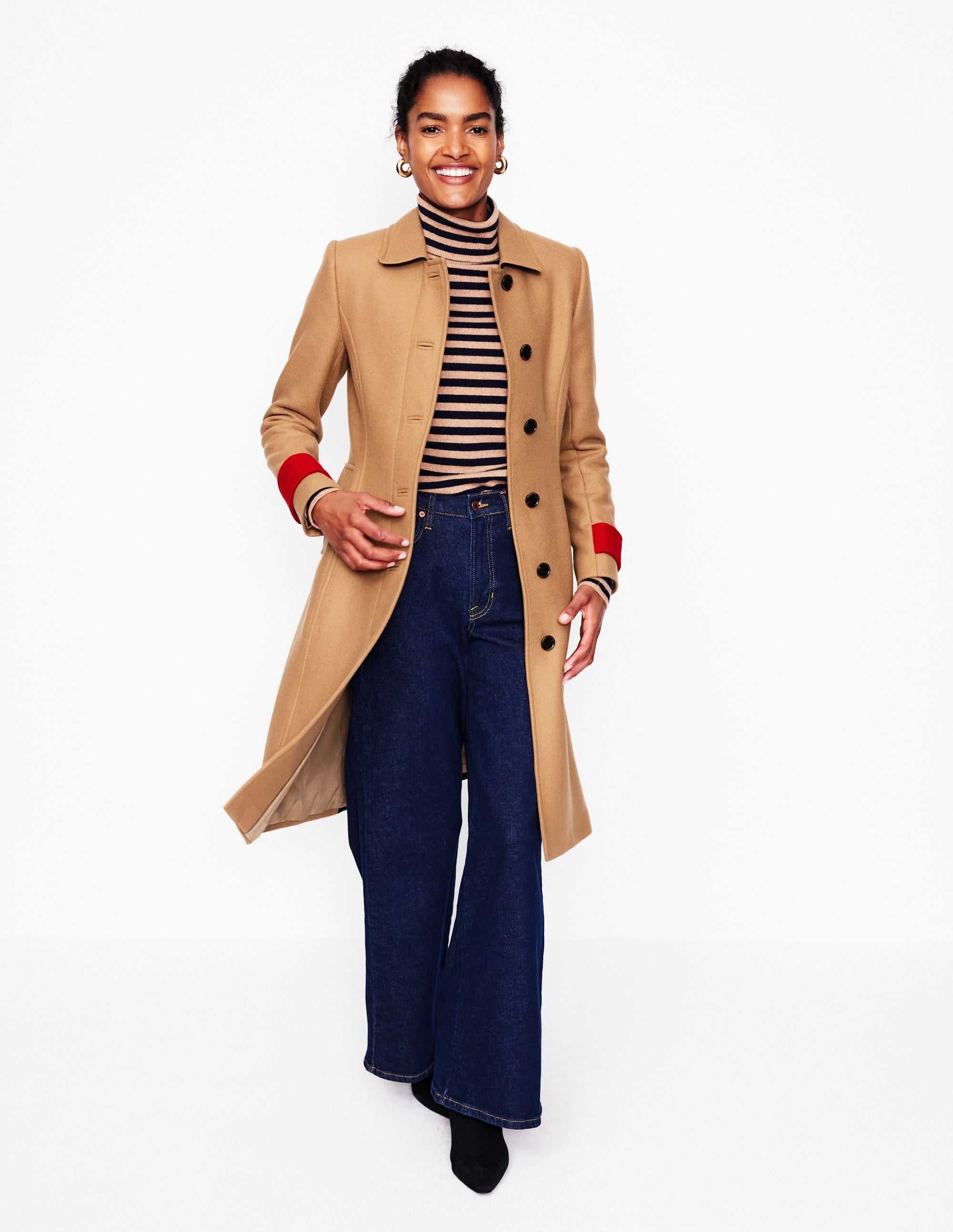  Durham Wool Blend Coat-Colourblock Camel、mySite、ashleygrahame