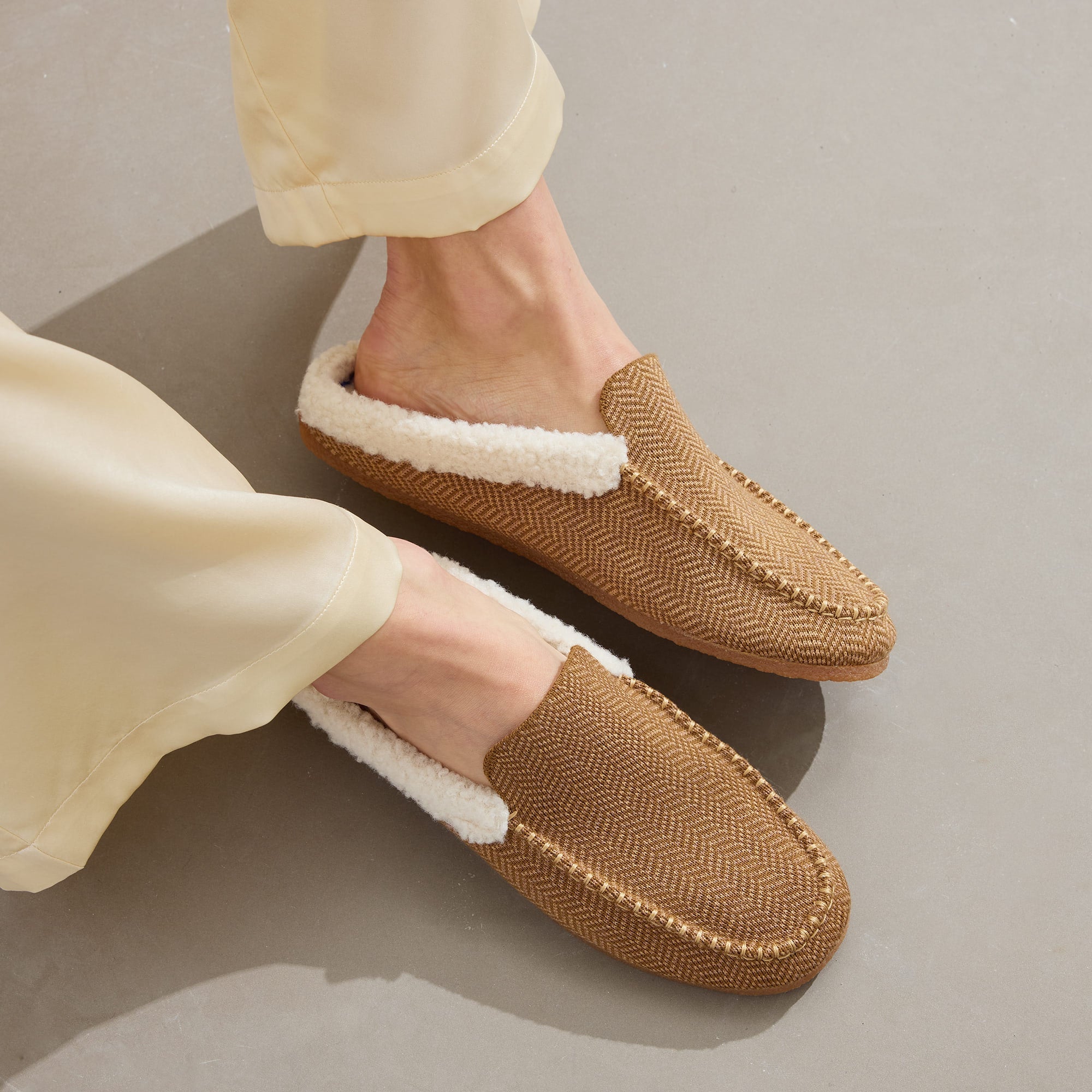  The Scuff Slipper - Caramel Herringbone、mySite、preschool7hills
