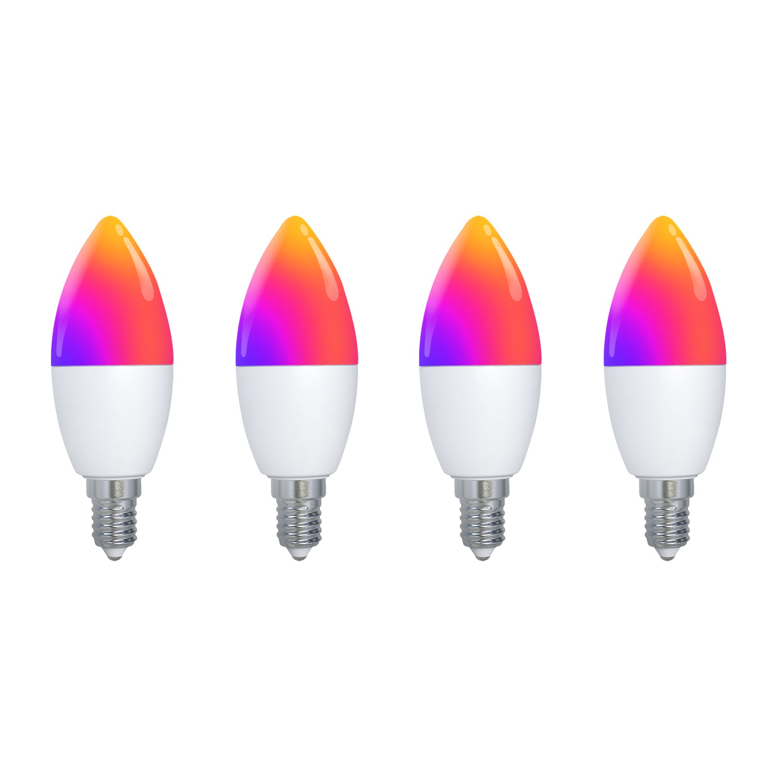 Tuya Matter WiFi Smart LED E14 Dimmable Light Bulbs 2700-6500K+RGB、mySite、fannypackpong