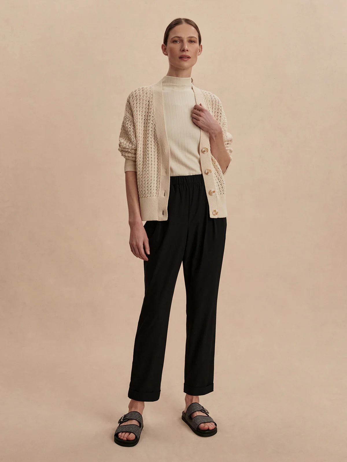 Varley Alana Slim Tapered Cuff Pant, 27、mySite、noshort