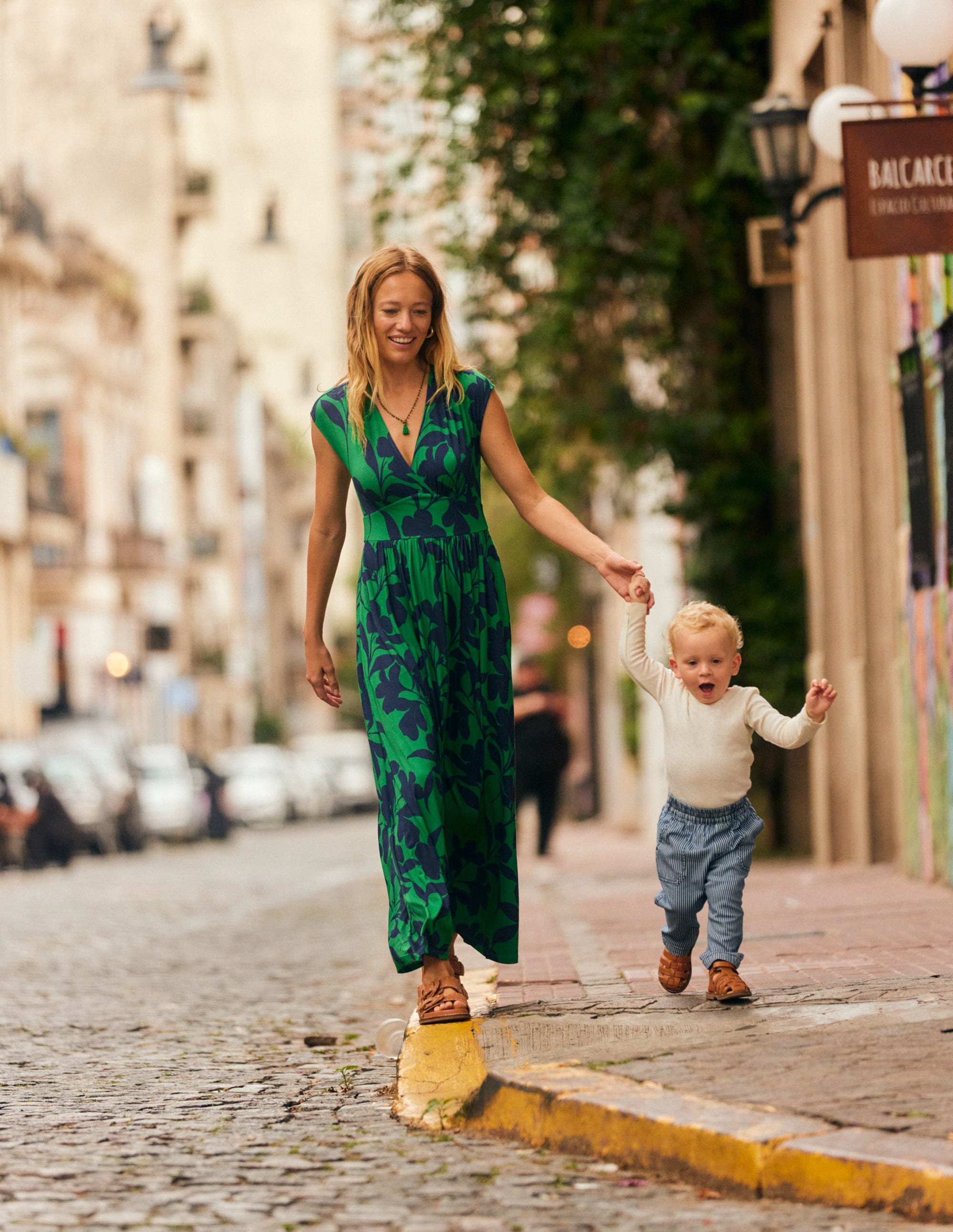  Vanessa Wrap Jersey Maxi Dress-Green, Silhouette Bloom、mySite、ashleygrahame