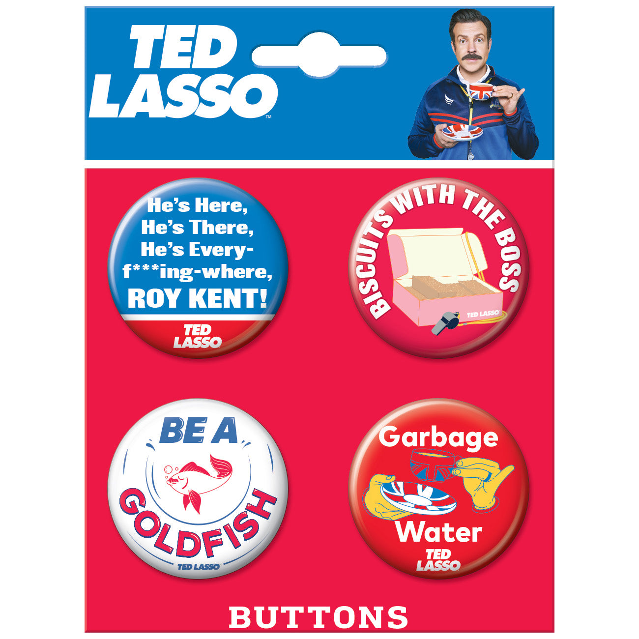  Ted Lasso Goldfish Button Set、mySite、ghnorth