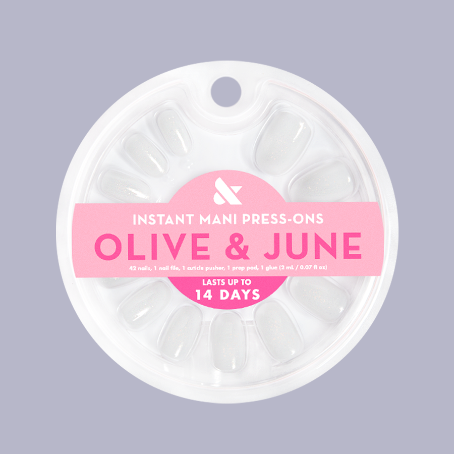 Milky Shimmer - Press-On | Short | Round、mySite、solidvoid