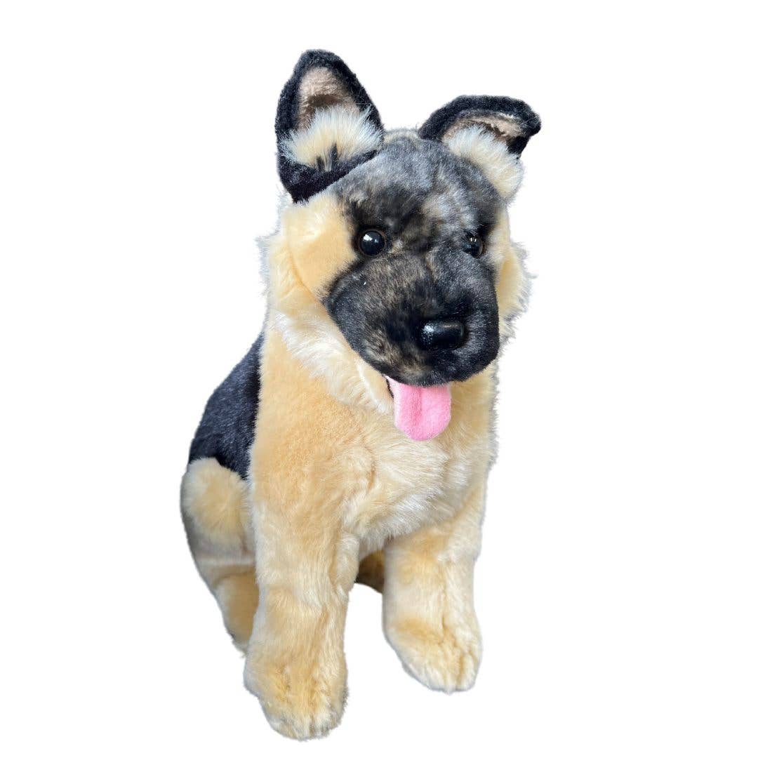 German Shepherd Sitting with Black Face Small 24cm/9.5、mySite、g9winljtr
