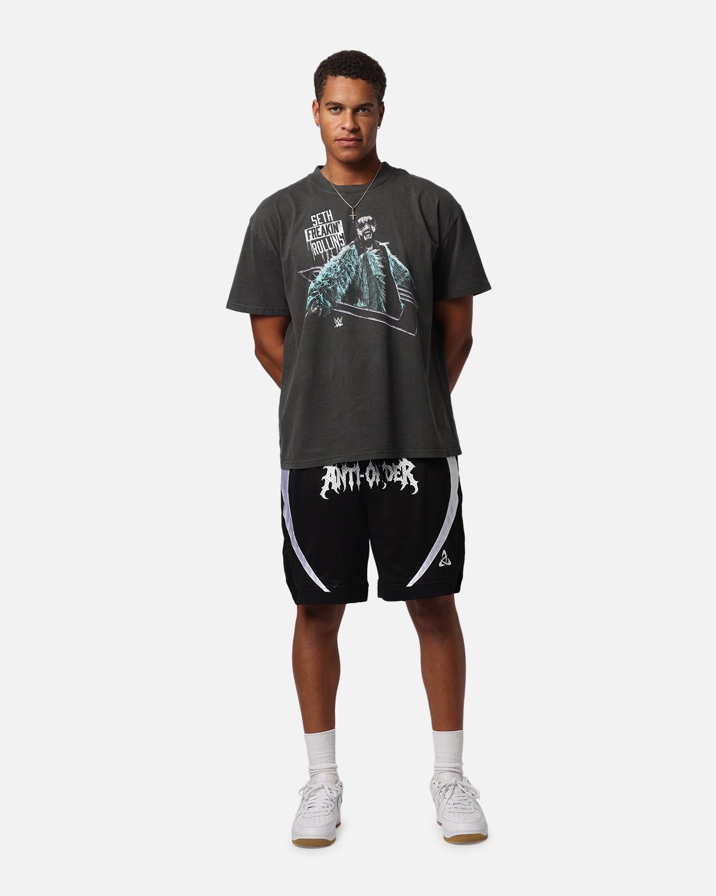 Culture Kings X WWE Seth Rollins Wrestlemania XLI Heavy T-Shirt Black Wash、mySite、zt4zffjzw