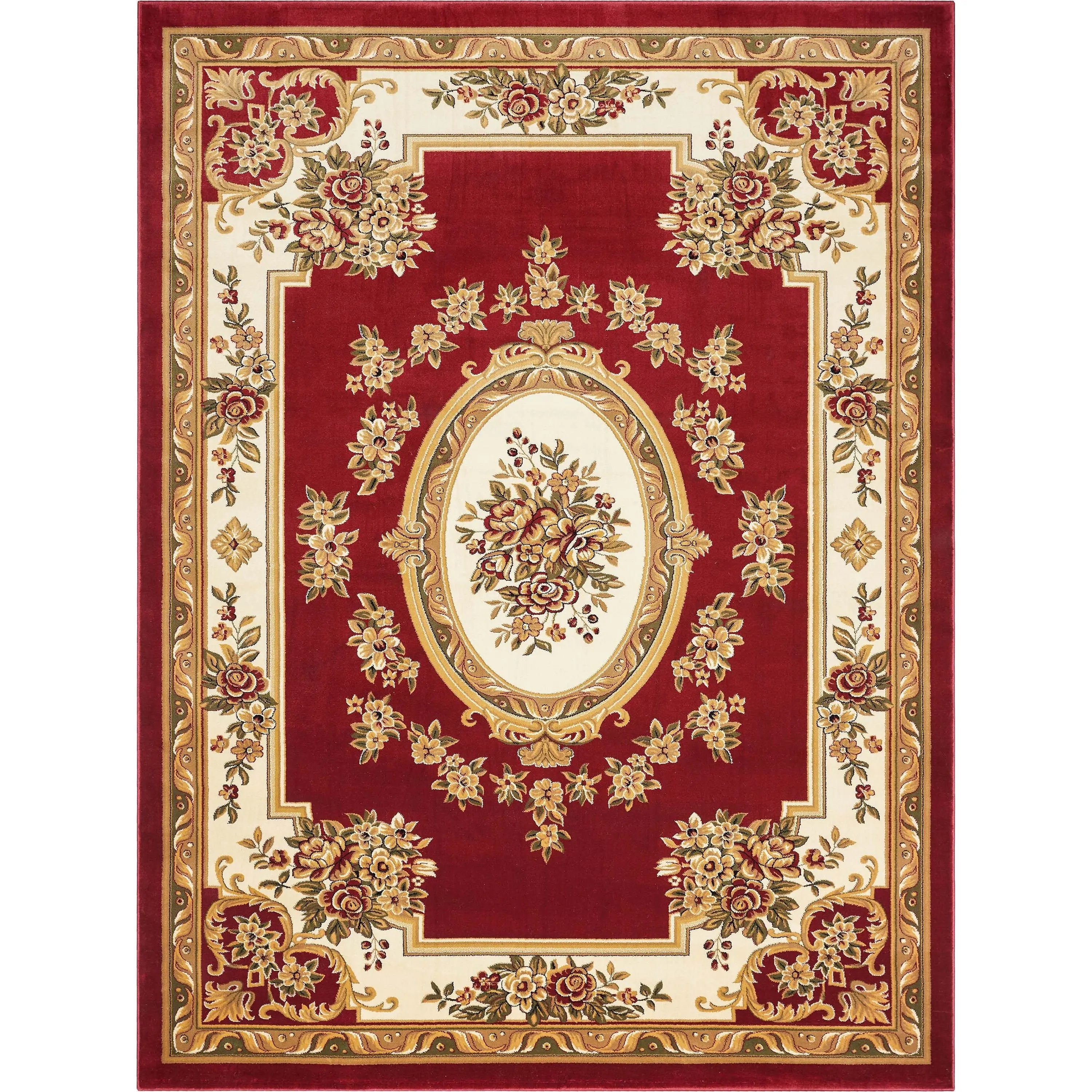 Le Petit Palais Red Traditional Rug、mySite、gigharbornorthrealestate