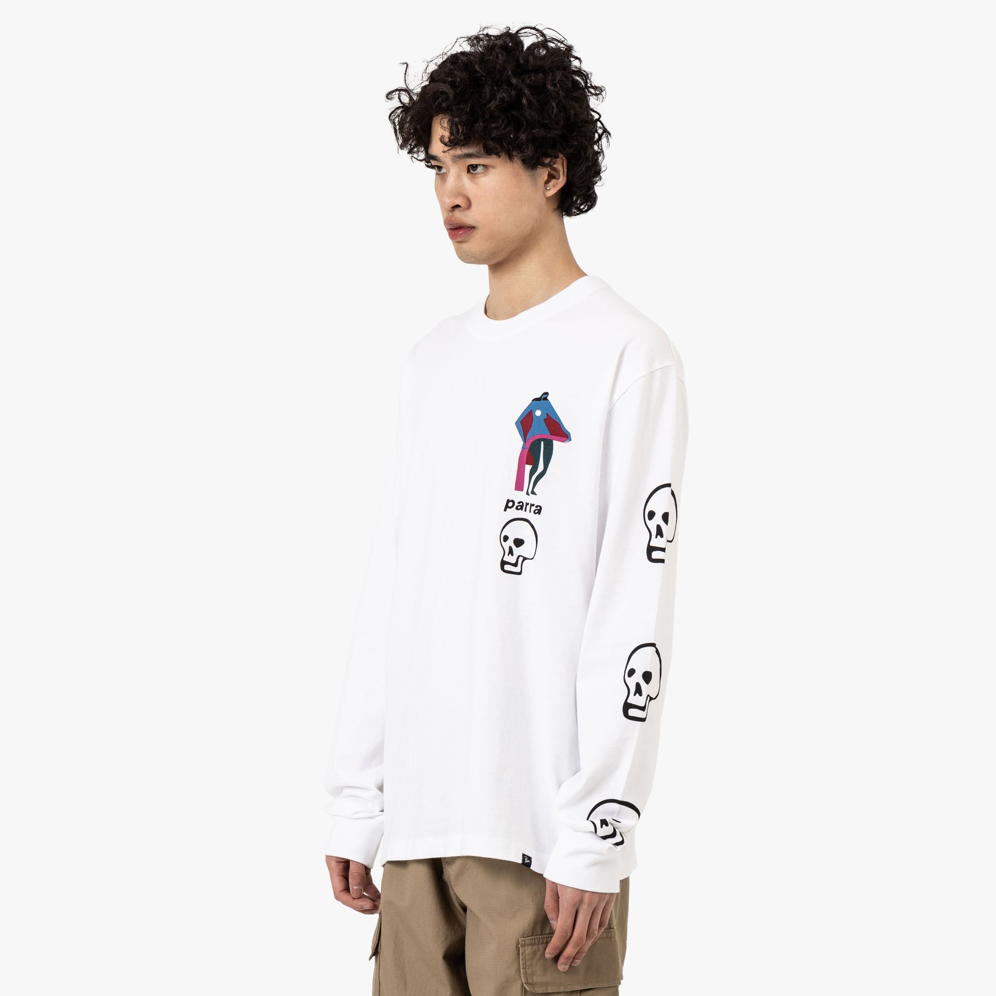  by Parra Lowering the Bar Longsleeve White、mySite、merchandisen
