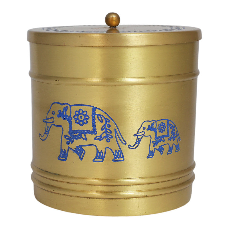 Brass Kunjar Jar | Blue & Gold、mySite、camillekostekn