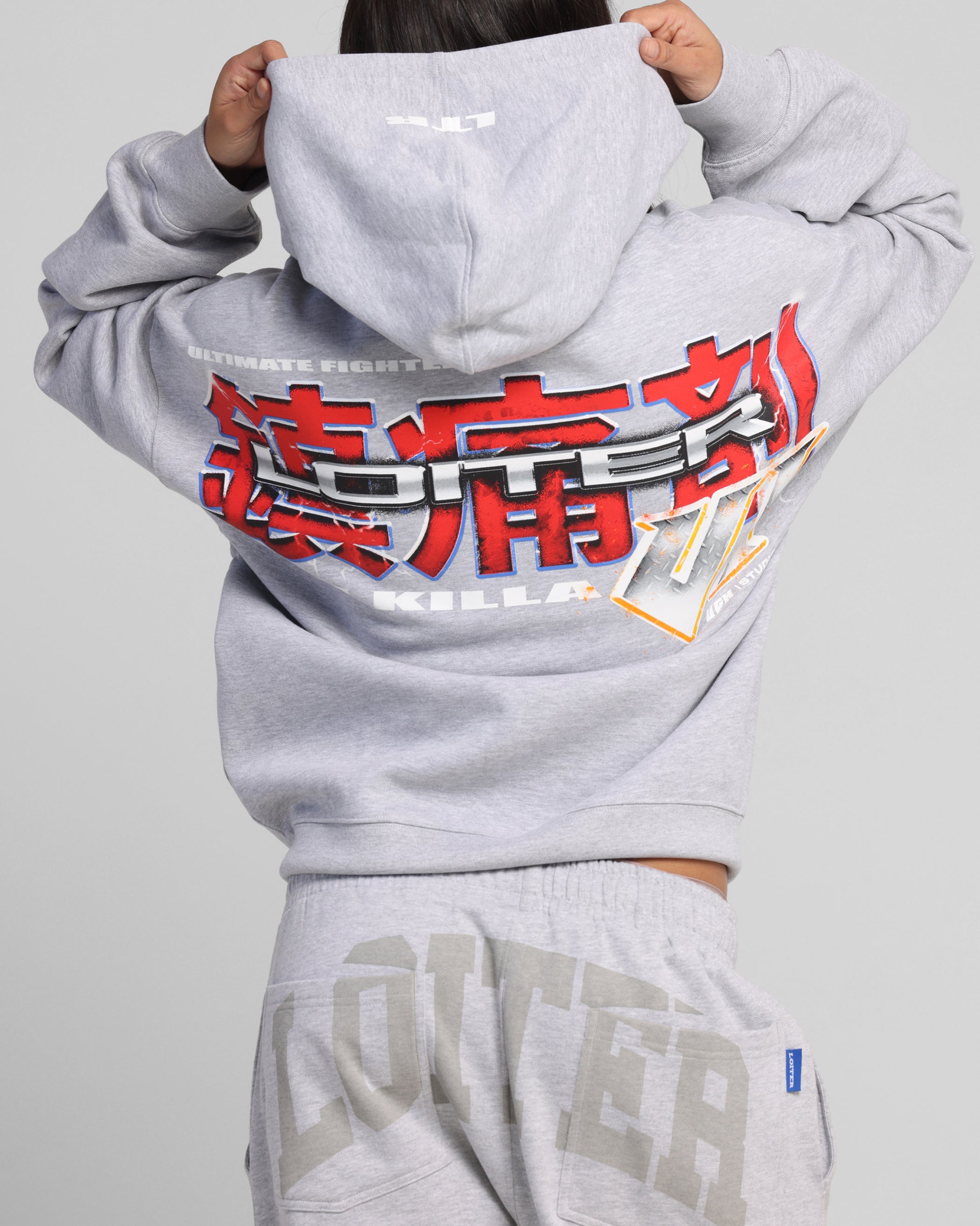 Loiter Fighter Zip Hoodie Grey、mySite、zt4zffjzw
