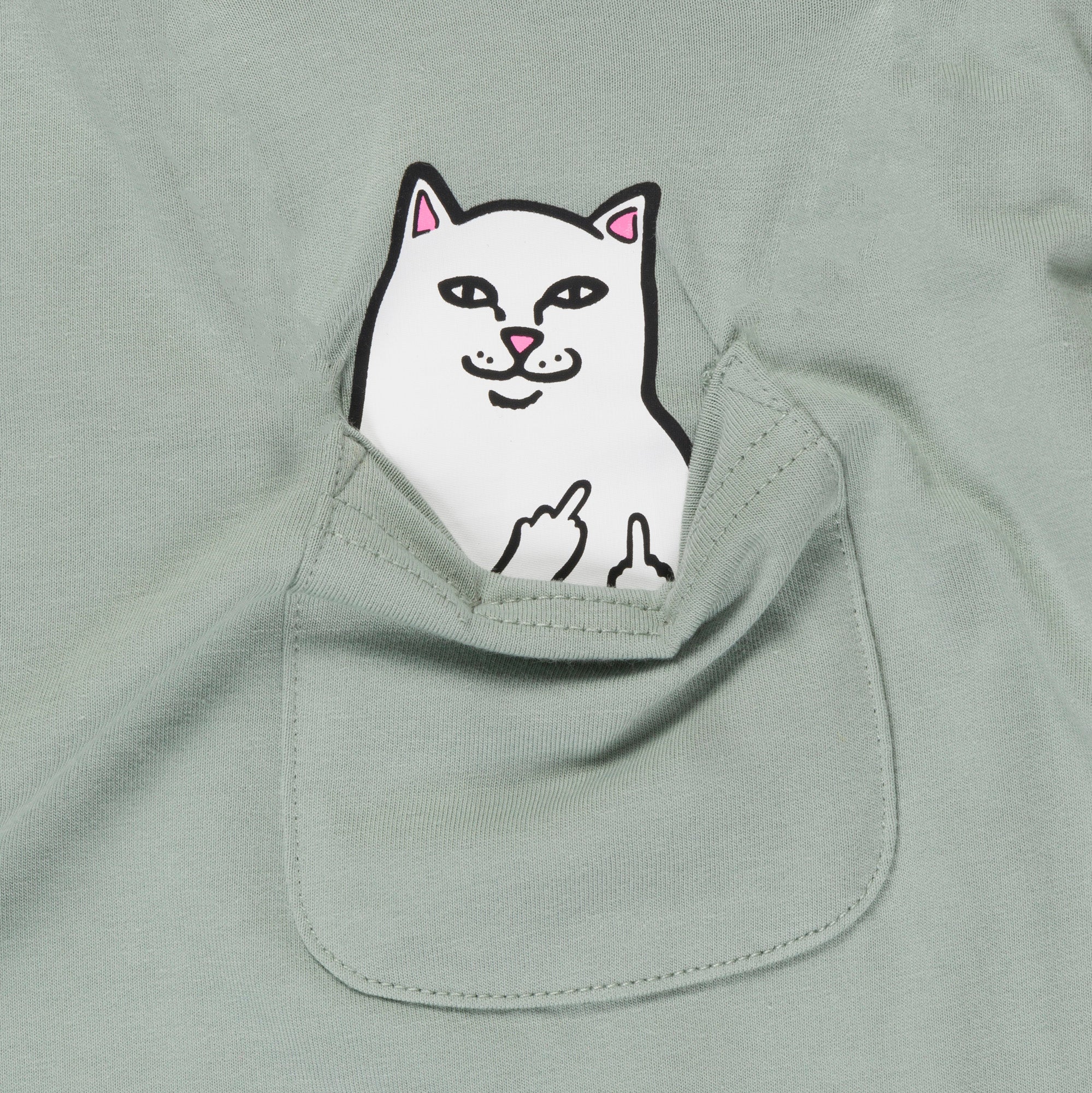  Lord Nermal Cropped Long Sleeve Pocket Tee (Sage Grey)、mySite、merchandisen