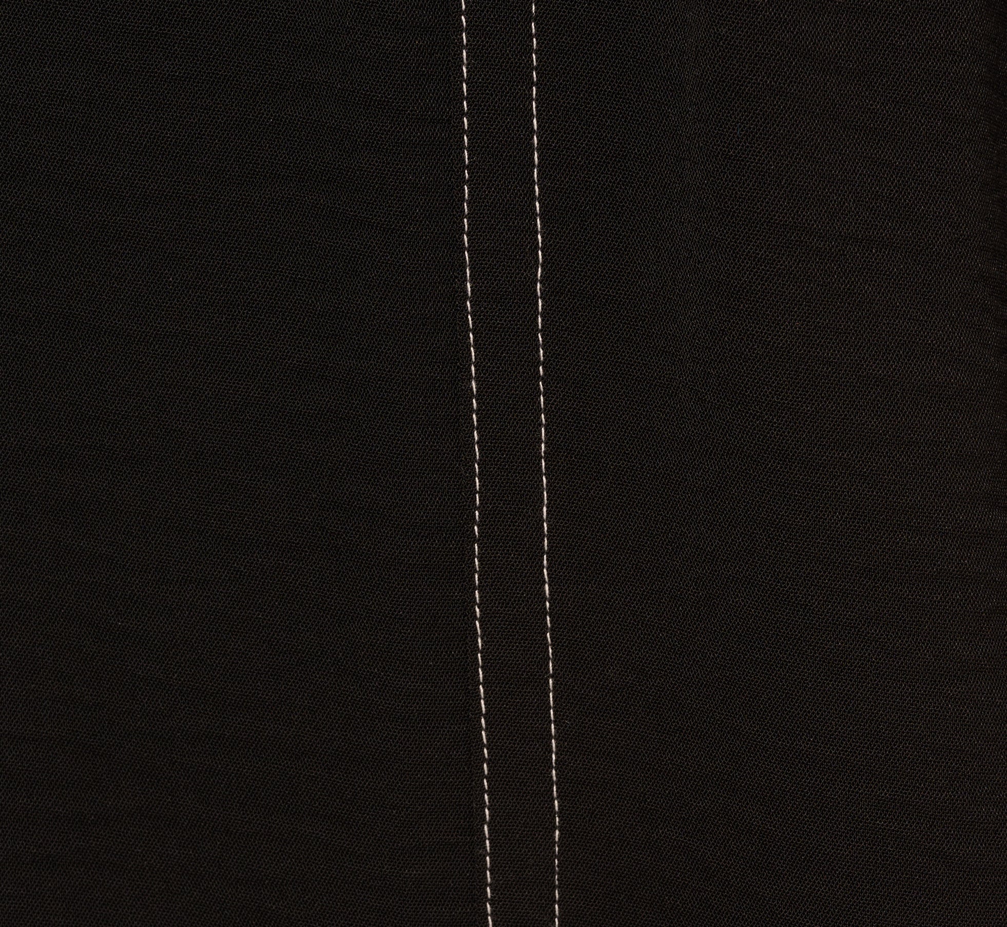 Contrast Stitching A Line Midi Skirt In Black Ivory、mySite、solidvoid