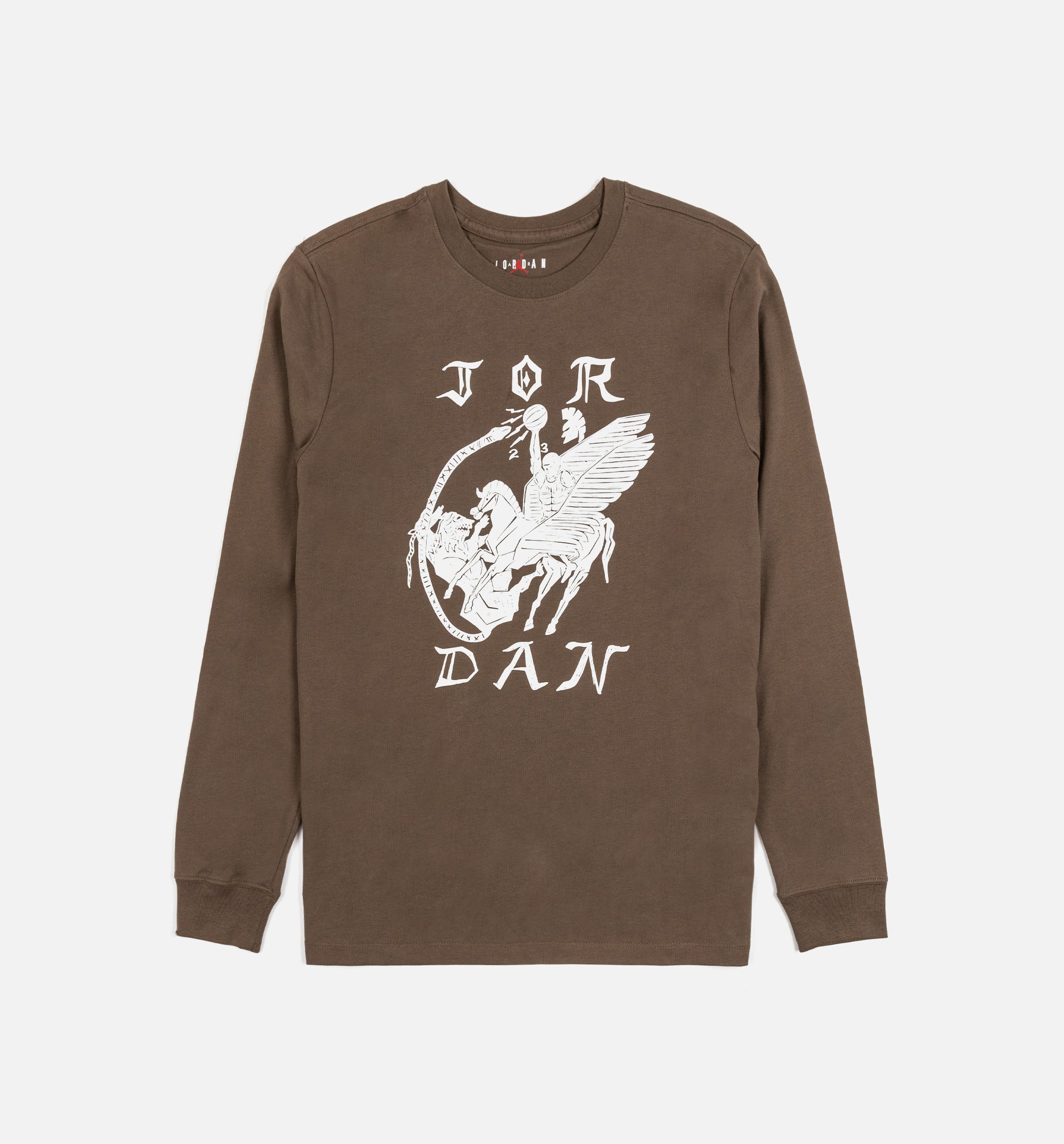 Jordan Artist Series by Umar Rashid Mens Long Sleeve Shirt - Brown、mySite、dreamappss