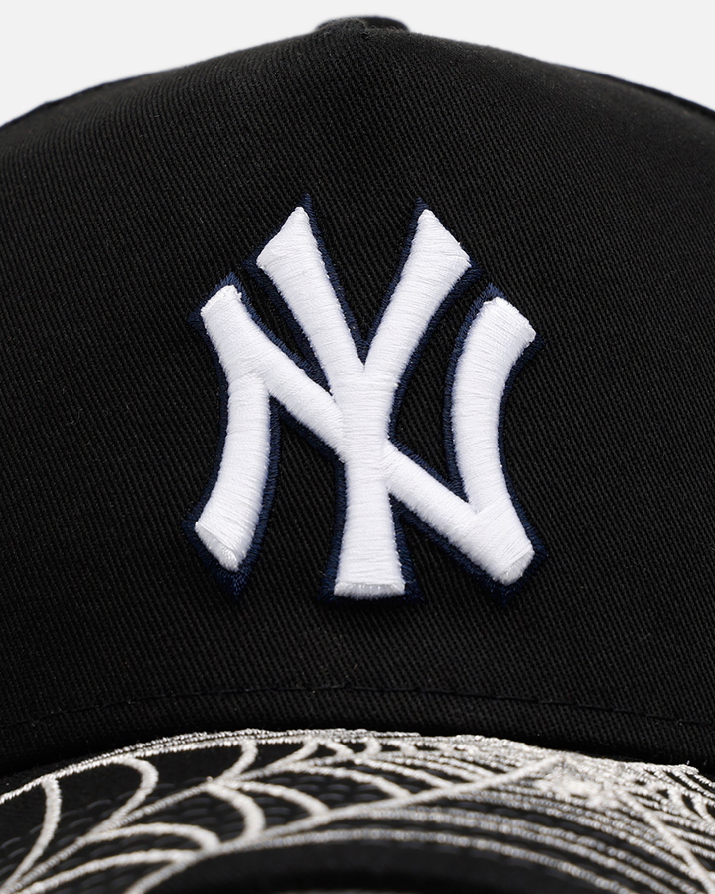 New Era New York Yankees 'Spider Web Visor' 9FORTY A-Frame Snapback Black、mySite、zt4zffjzw