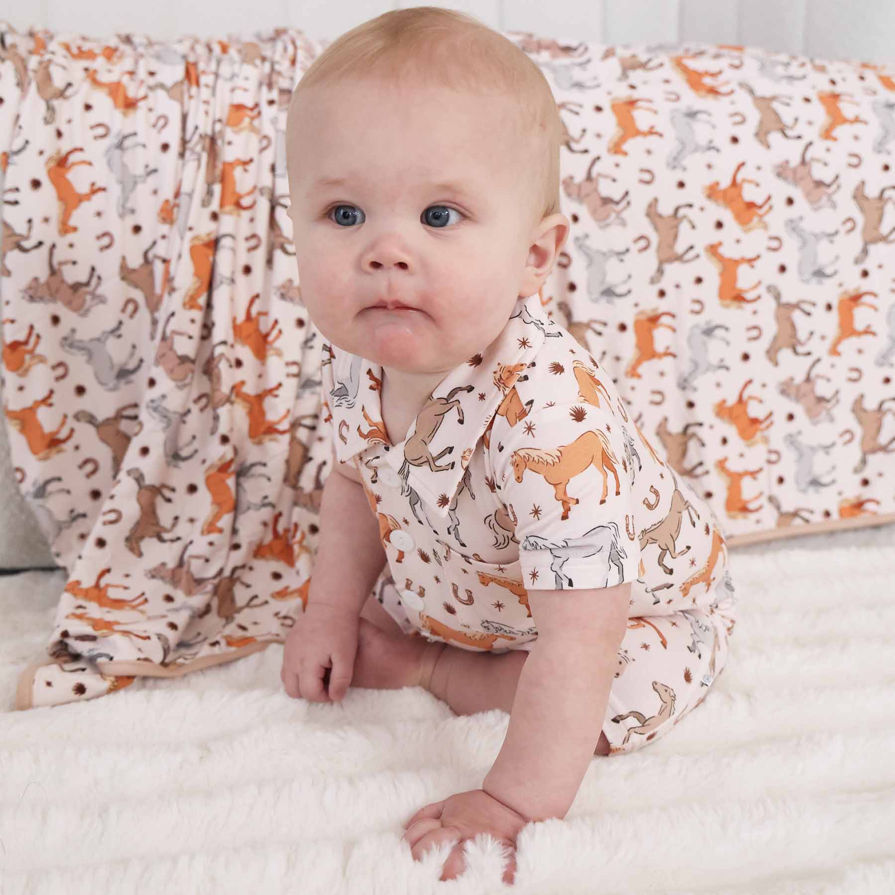  P's Ponies Button Romper、mySite、layawaytickets