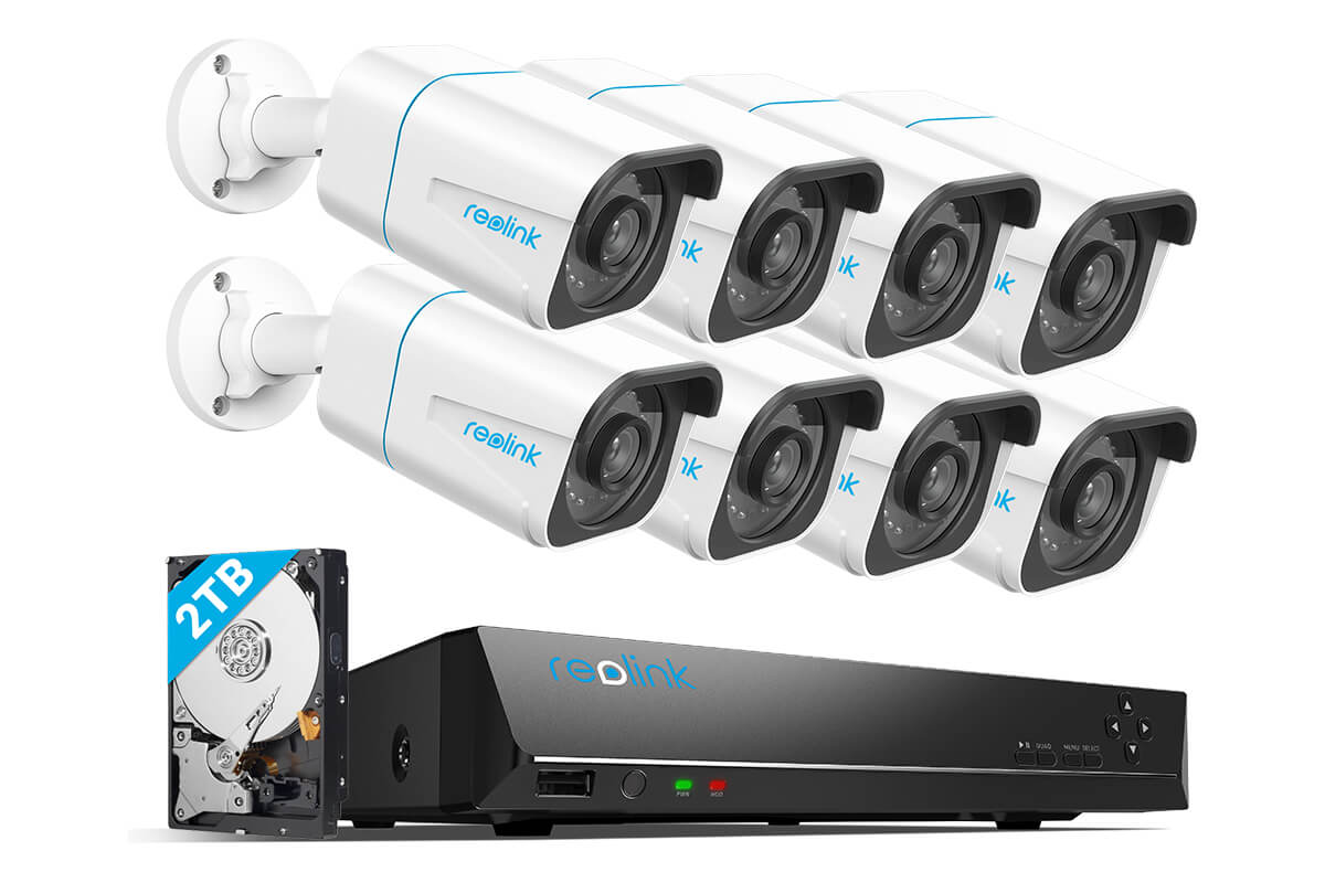 Reolink 8CH Outdoor Security Camera System 4K POE CCTV RLK8-810B8-A、mySite、camillekostekn