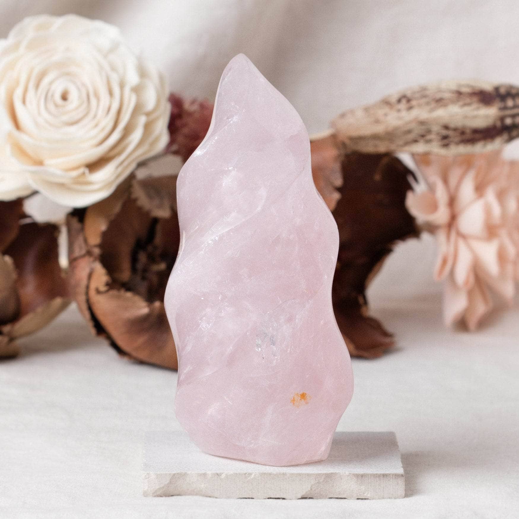 Rose Quartz Flame Crystals - 1 of a Kind、mySite、hinf8tx79