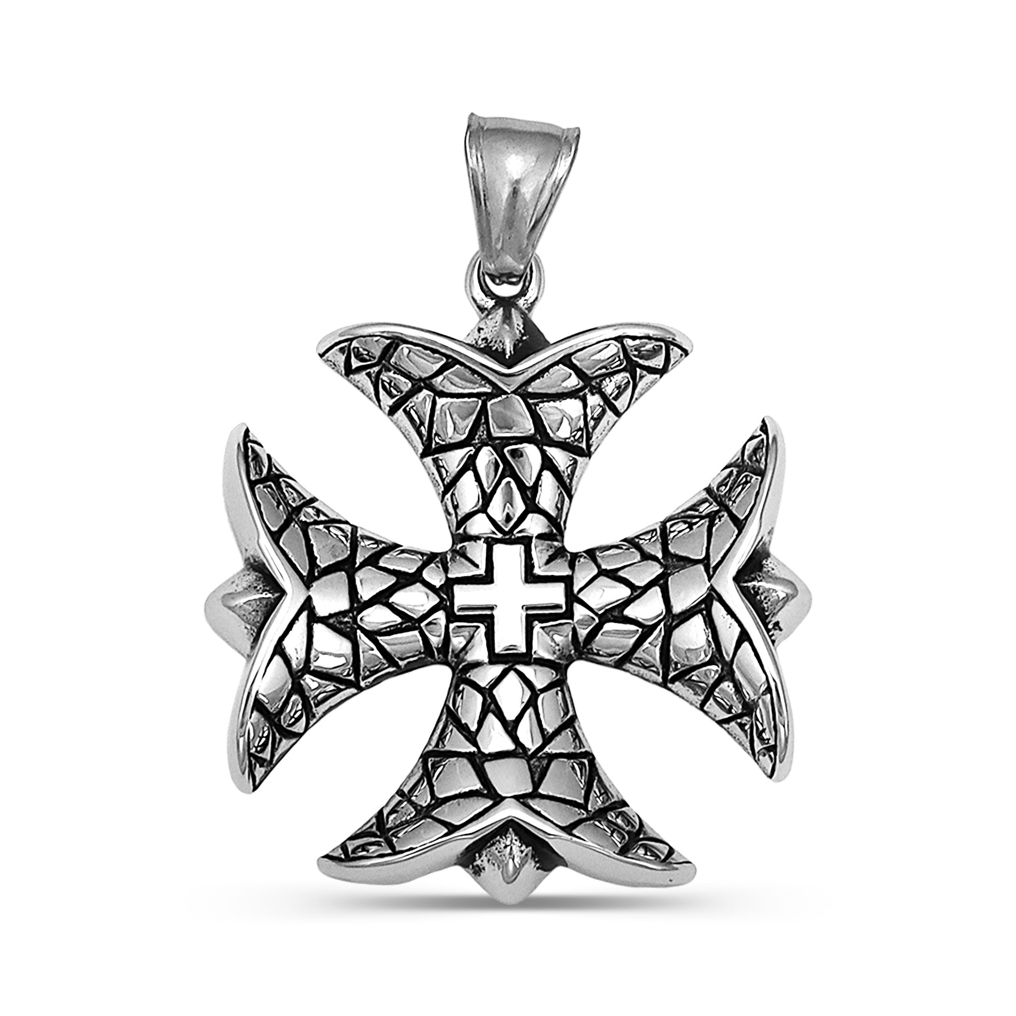 Large Maltese Cross Stainless Steel Pendant / PDL2011、mySite、dreamappss