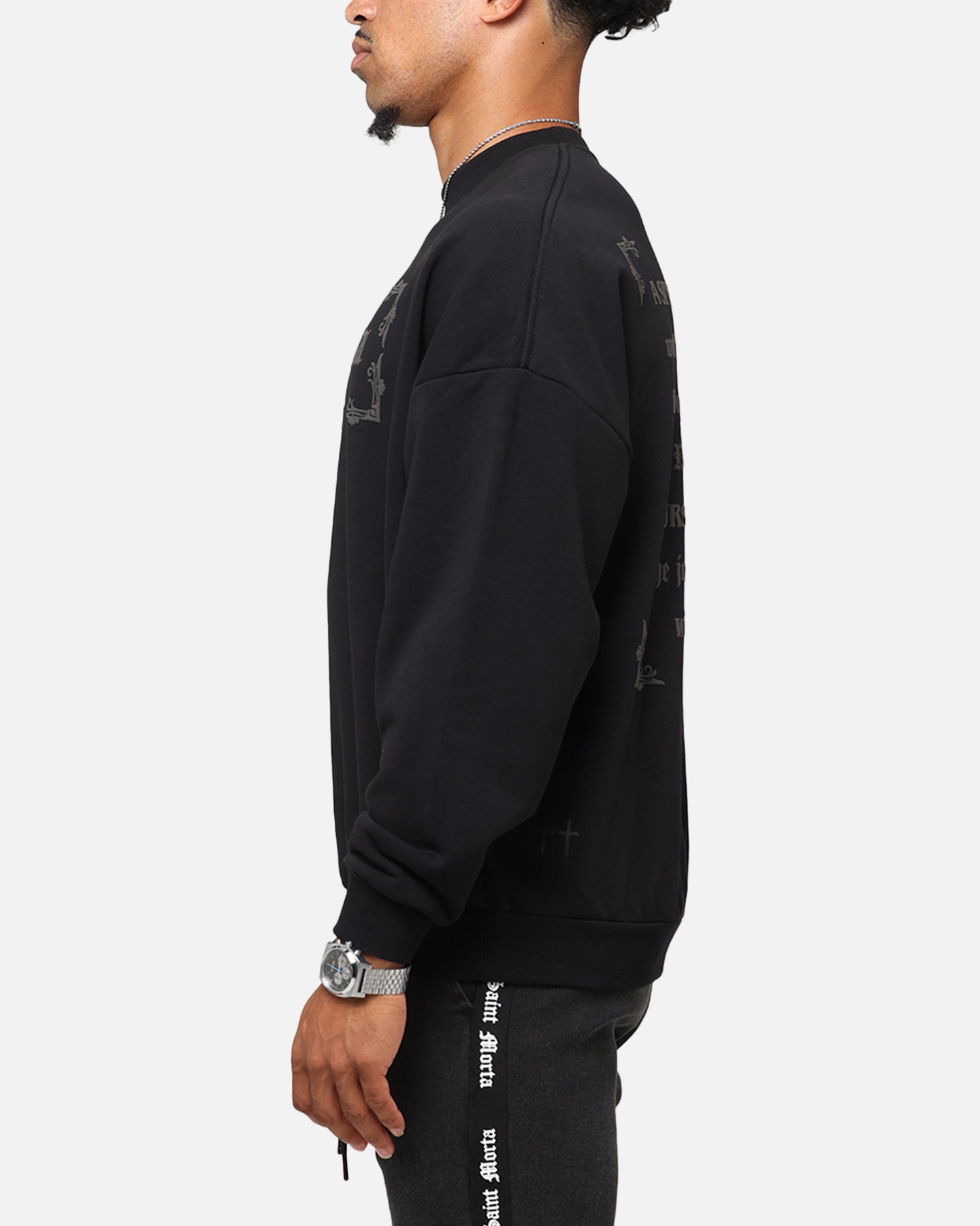 Saint Morta Repentant Heart Crewneck Black、mySite、zt4zffjzw