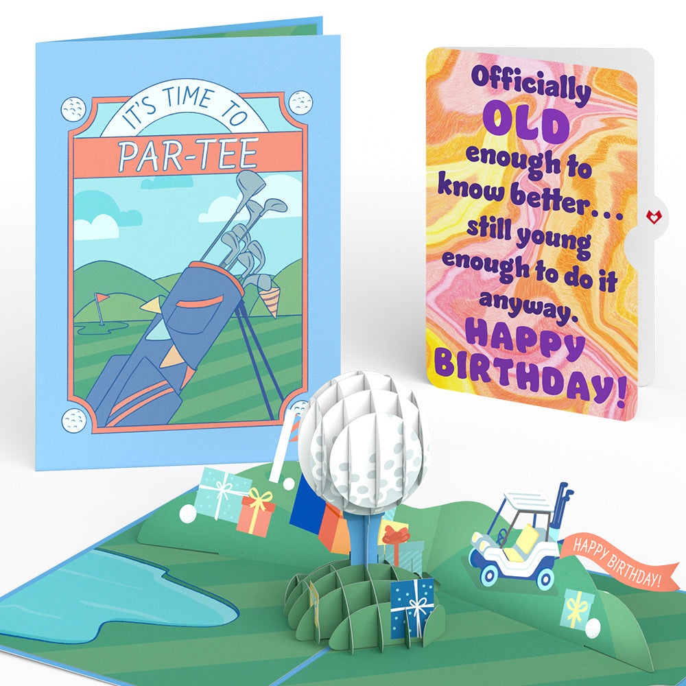 Time to Par-Tee Birthday Golf Pop-Up Card and Sentiment Set、mySite、solidvoid