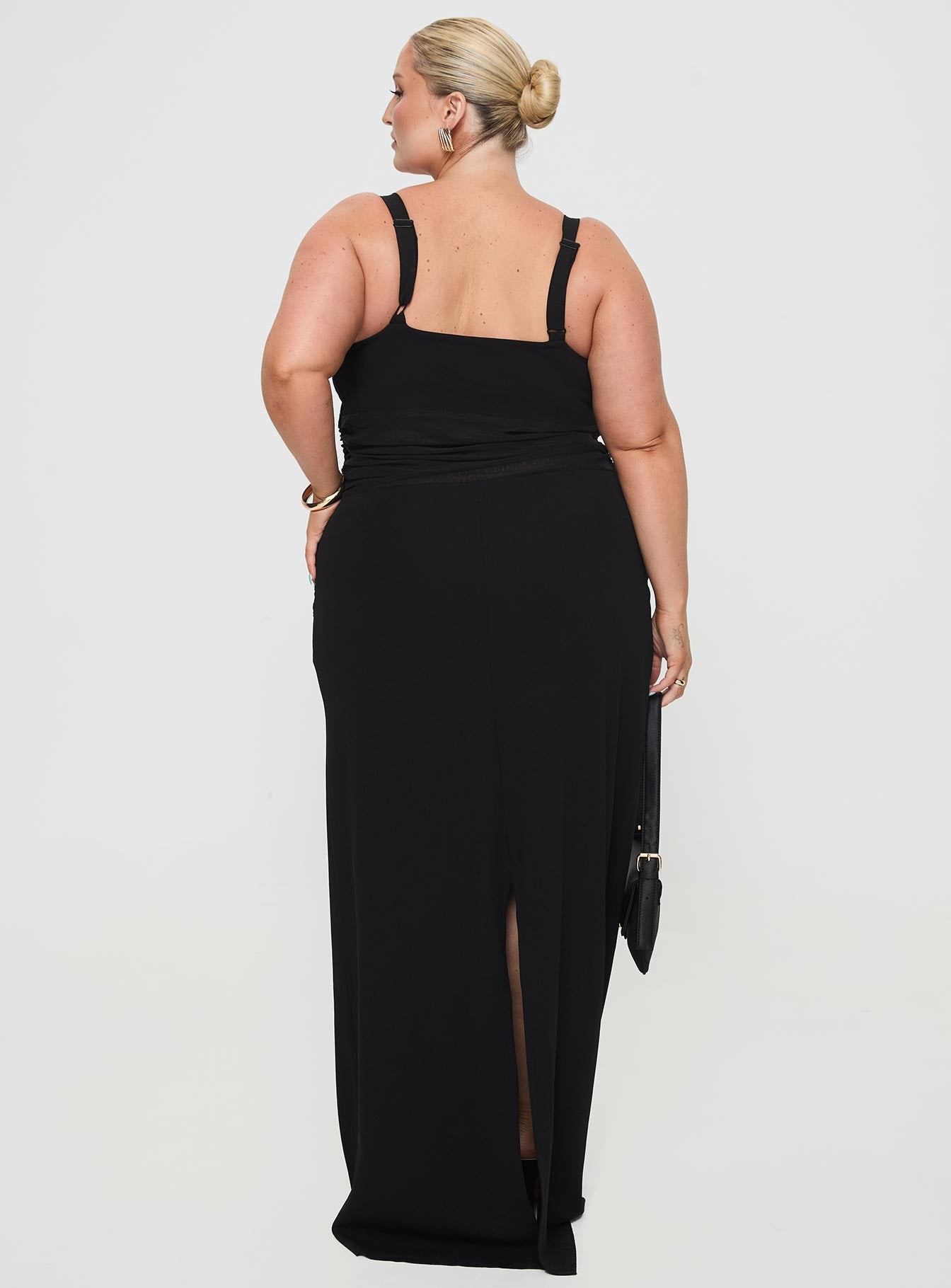 Mazzola Maxi Dress Black Curve、mySite、solidvoid