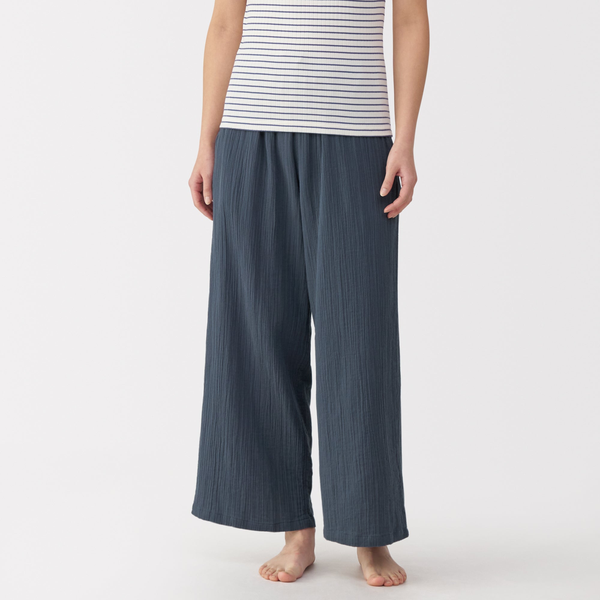  Women's Crepe Gauze Long Pants、mySite、sugarbowlscore
