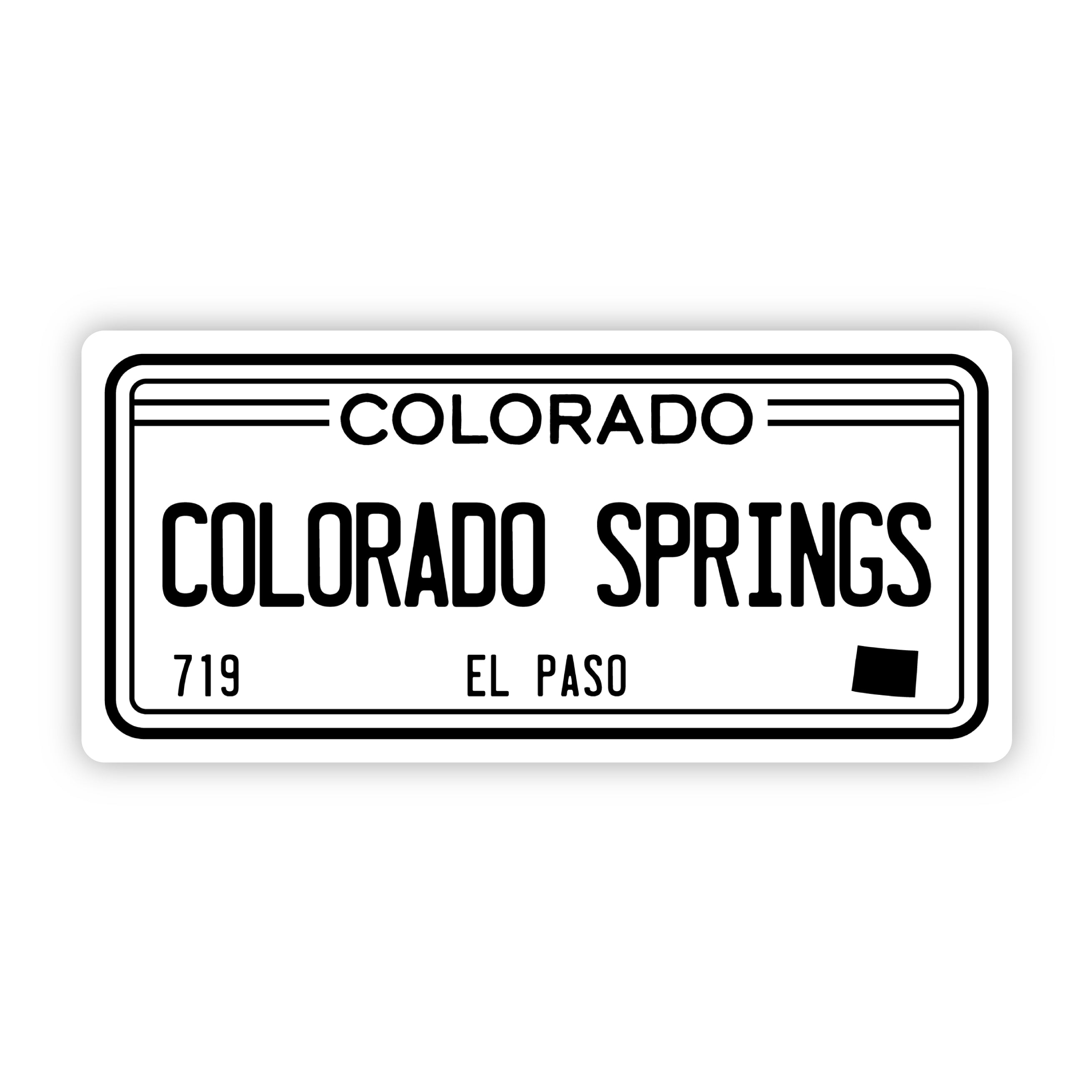 Colorado Springs 719 Bumper Sticker (5 inch)、mySite、elrpsem3k