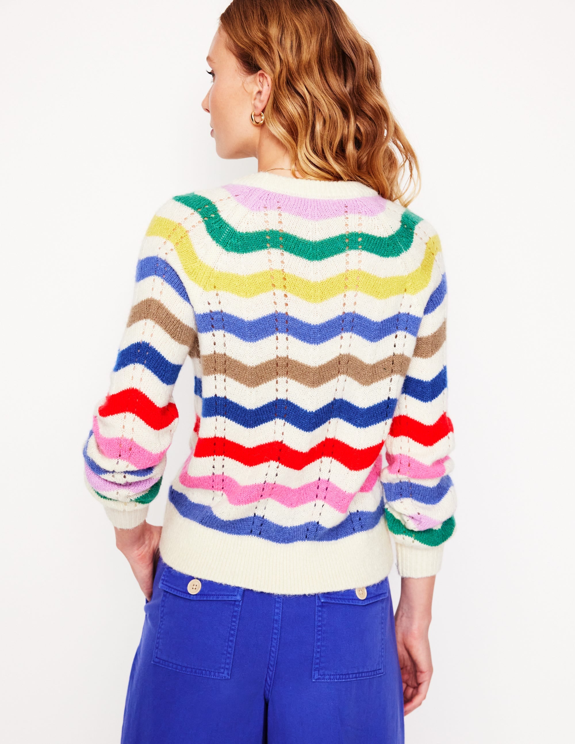  Alice Fluffy Raglan Sweater-Rainbow Wave、mySite、ashleygrahame